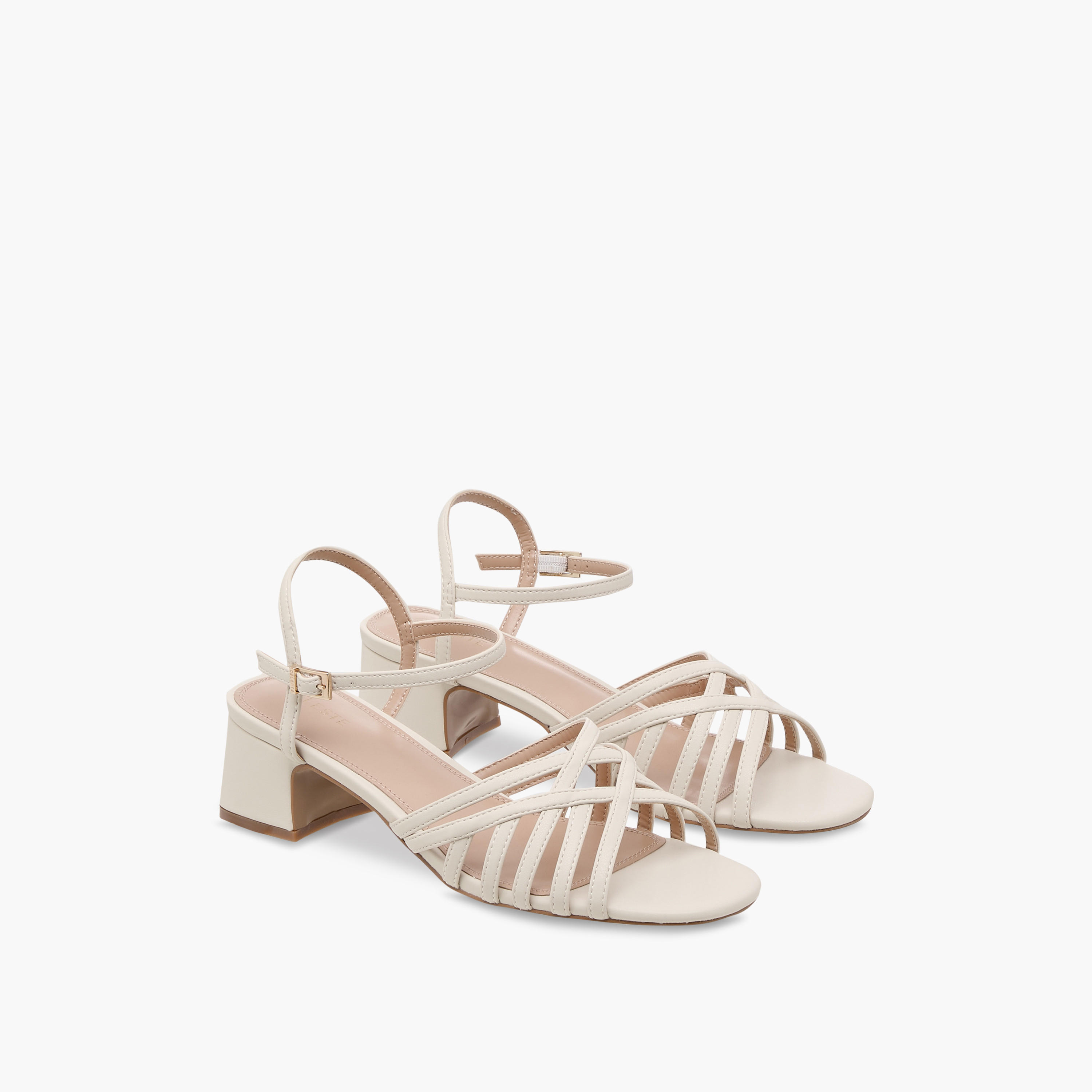 Celeste Women Cross-Strap Sandals with Pin Buckle Closure and Block Heels-women-shoes-sandals-heeled-image-1