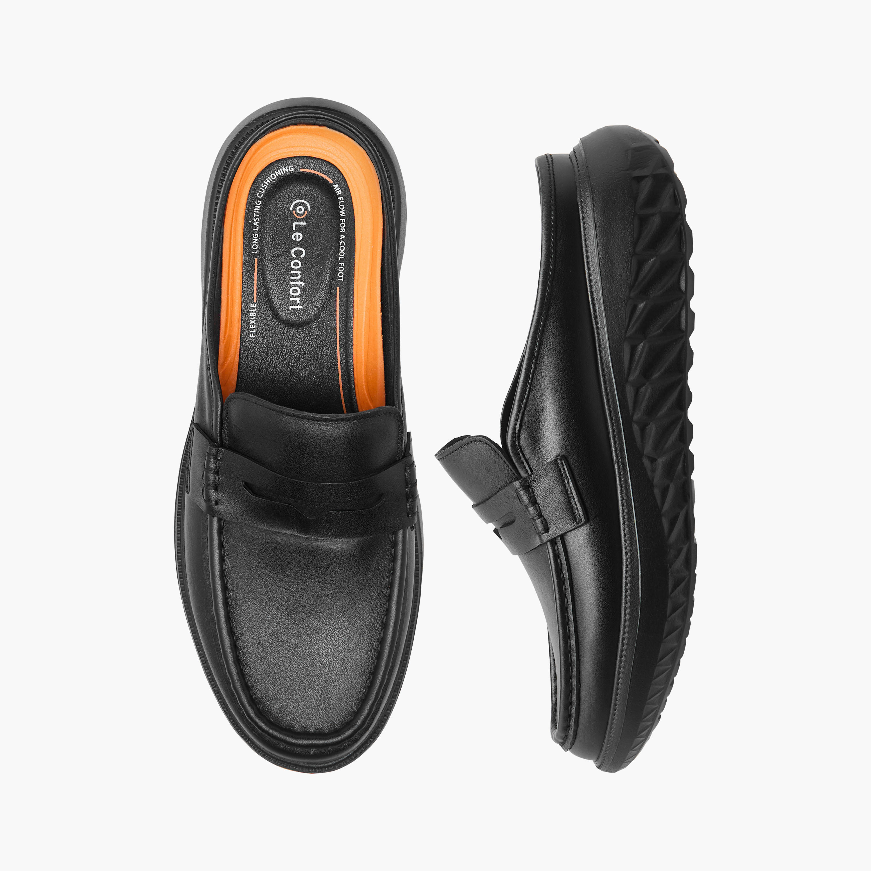 حذاء ميول جلد سهل الارتداء بتفاصيل مفرغة من لو كونفورت-men-shoes-loafersandmoccasins-image-1