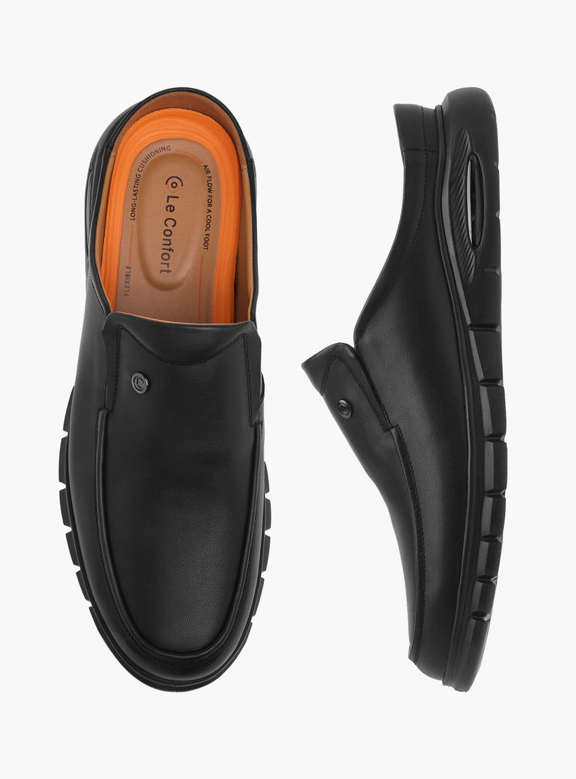 Le Confort Solid Slip-On Comfort Mules-men-shoes-loafersandmoccasins-image-1