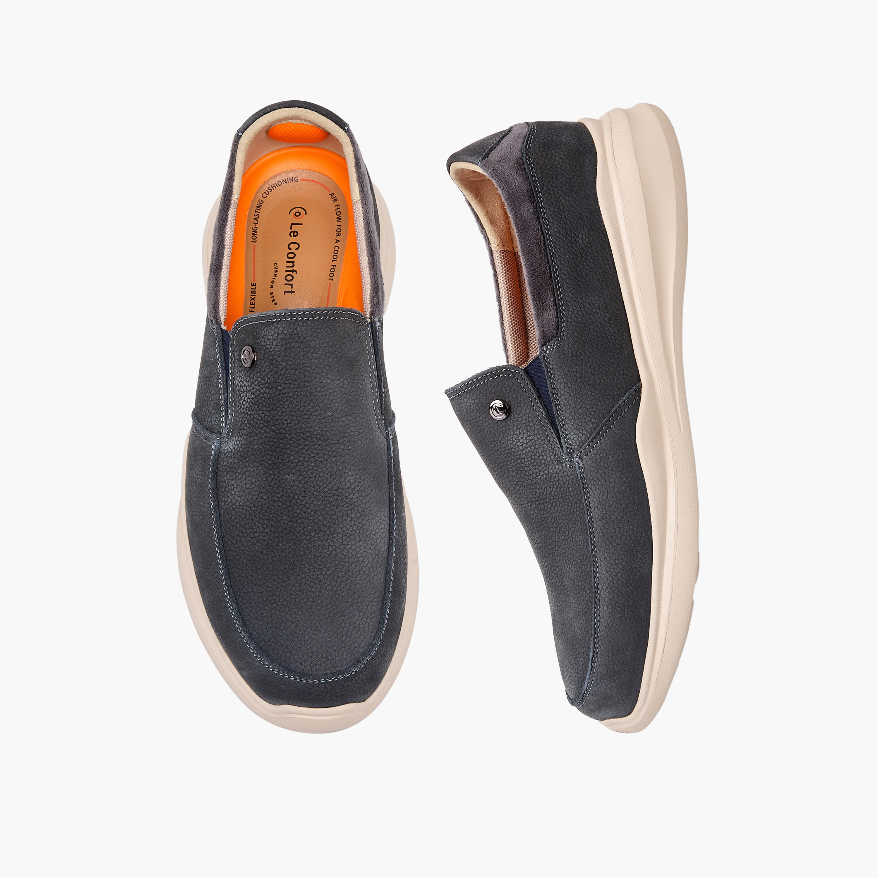 حذاء لوفر جلد سهل الارتداء للرجال من لو كونفورت-men-shoes-formalshoes-image-1