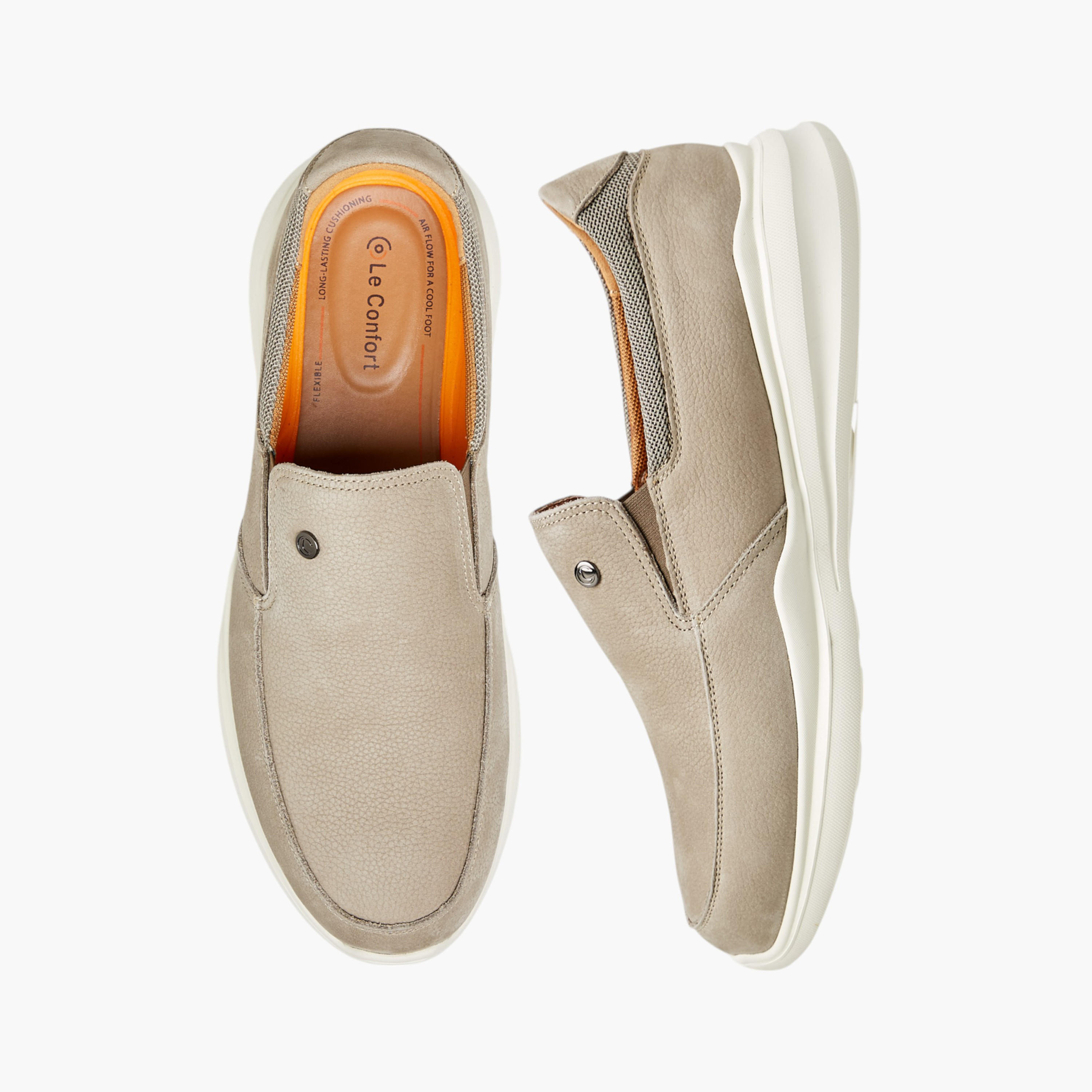 Le Confort Leather Textured Slip-On Loafers-men-shoes-loafersandmoccasins-image-1