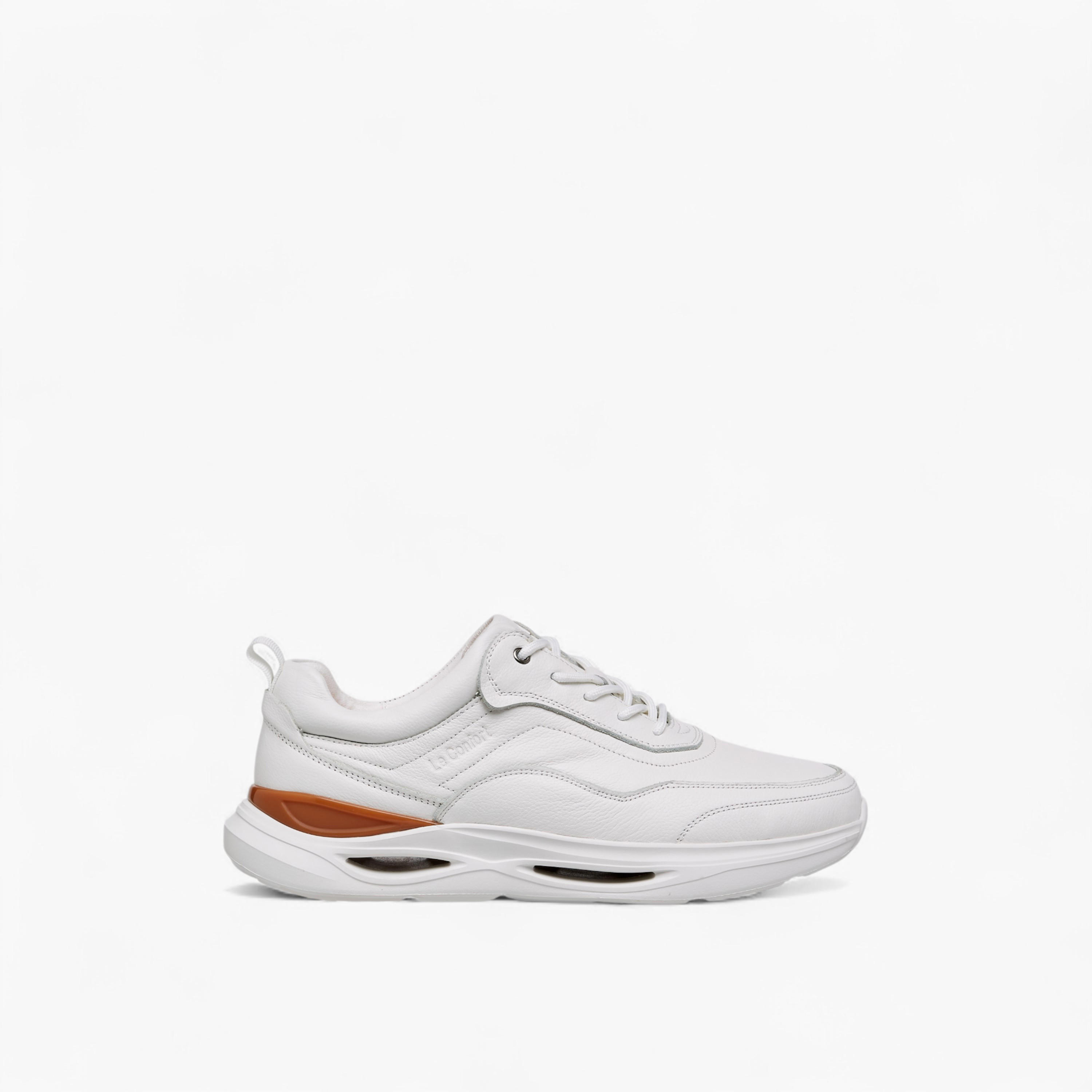 Le Confort Leather Panelled Lace-Up Sneakers-men-shoes-sneakers-image-3