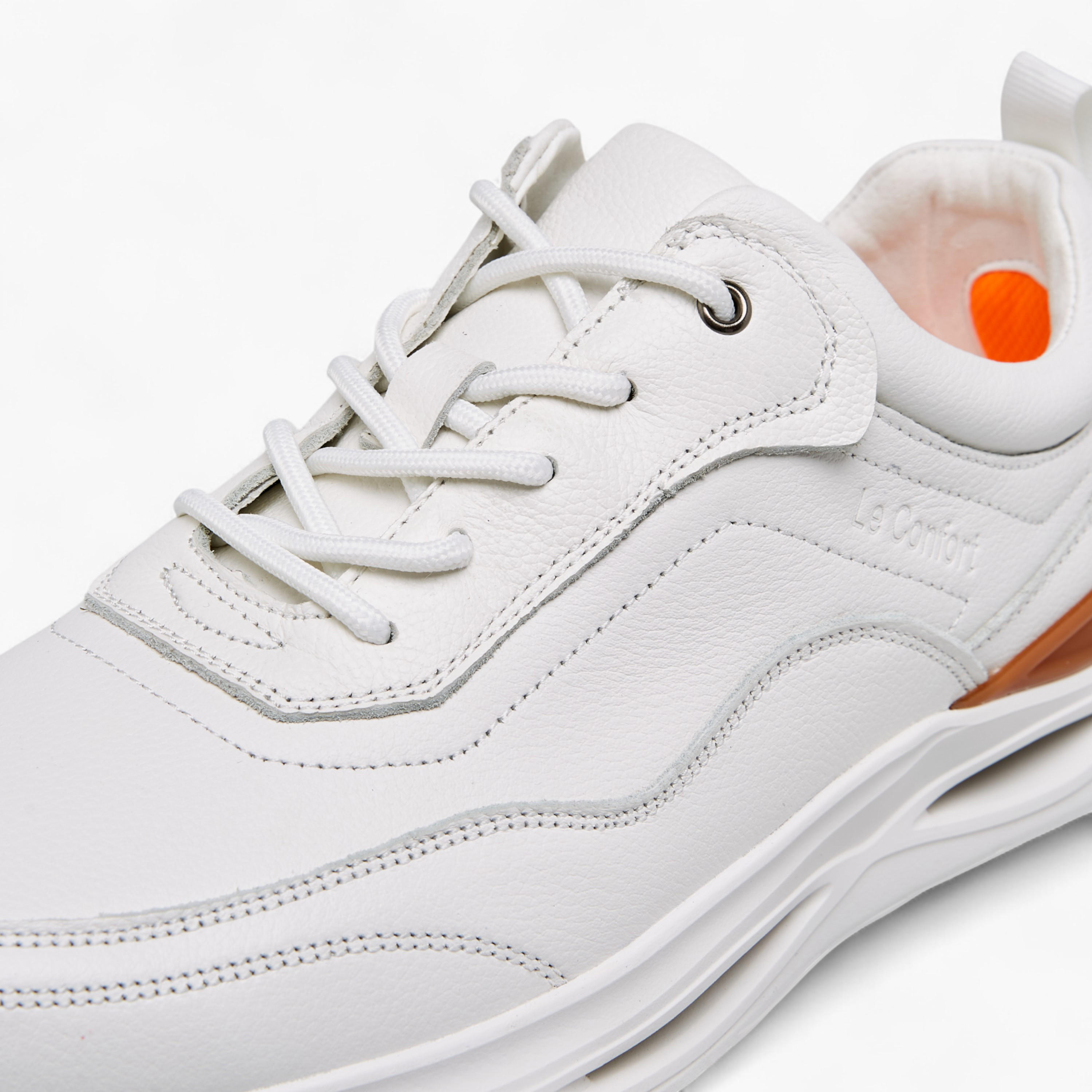 Le Confort Leather Panelled Lace-Up Sneakers-men-shoes-sneakers-image-4