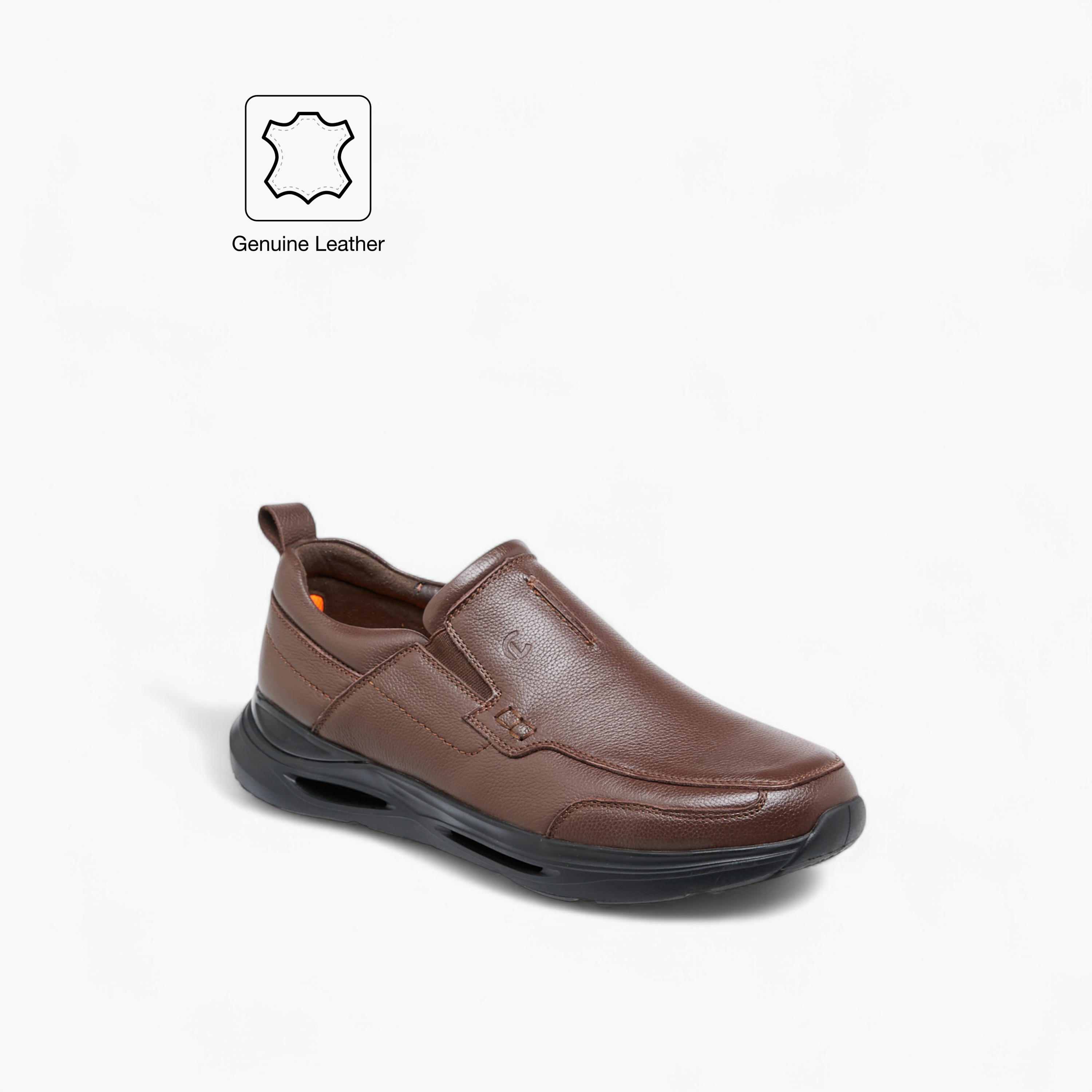 Le Confort Leather Pull Tab Detail Slip-On Loafers-men-shoes-loafersandmoccasins-image-2