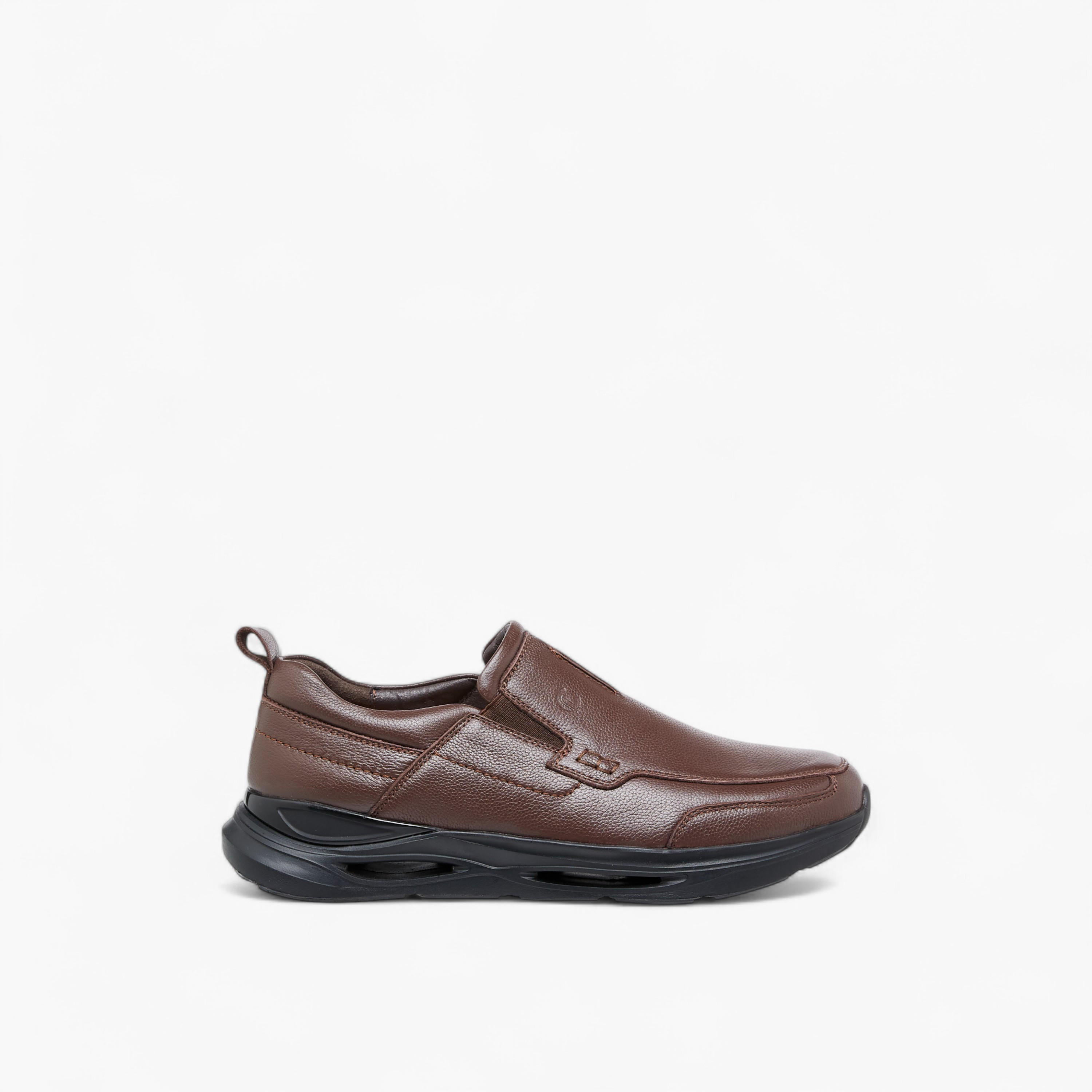 Le Confort Leather Pull Tab Detail Slip-On Loafers-men-shoes-loafersandmoccasins-image-3