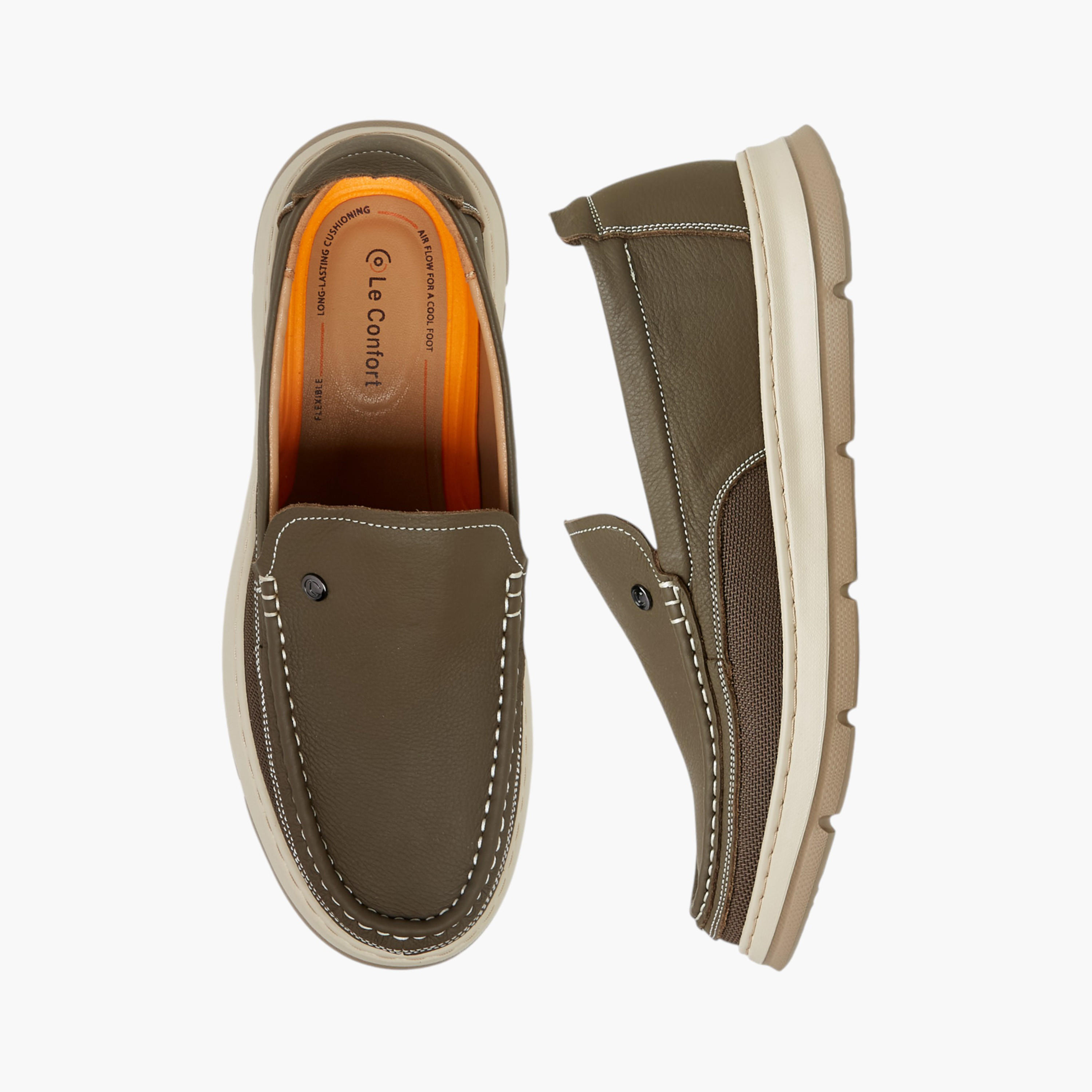 Le Confort Men Solid Slip-On Leather Moccasins-men-shoes-loafersandmoccasins-image-1