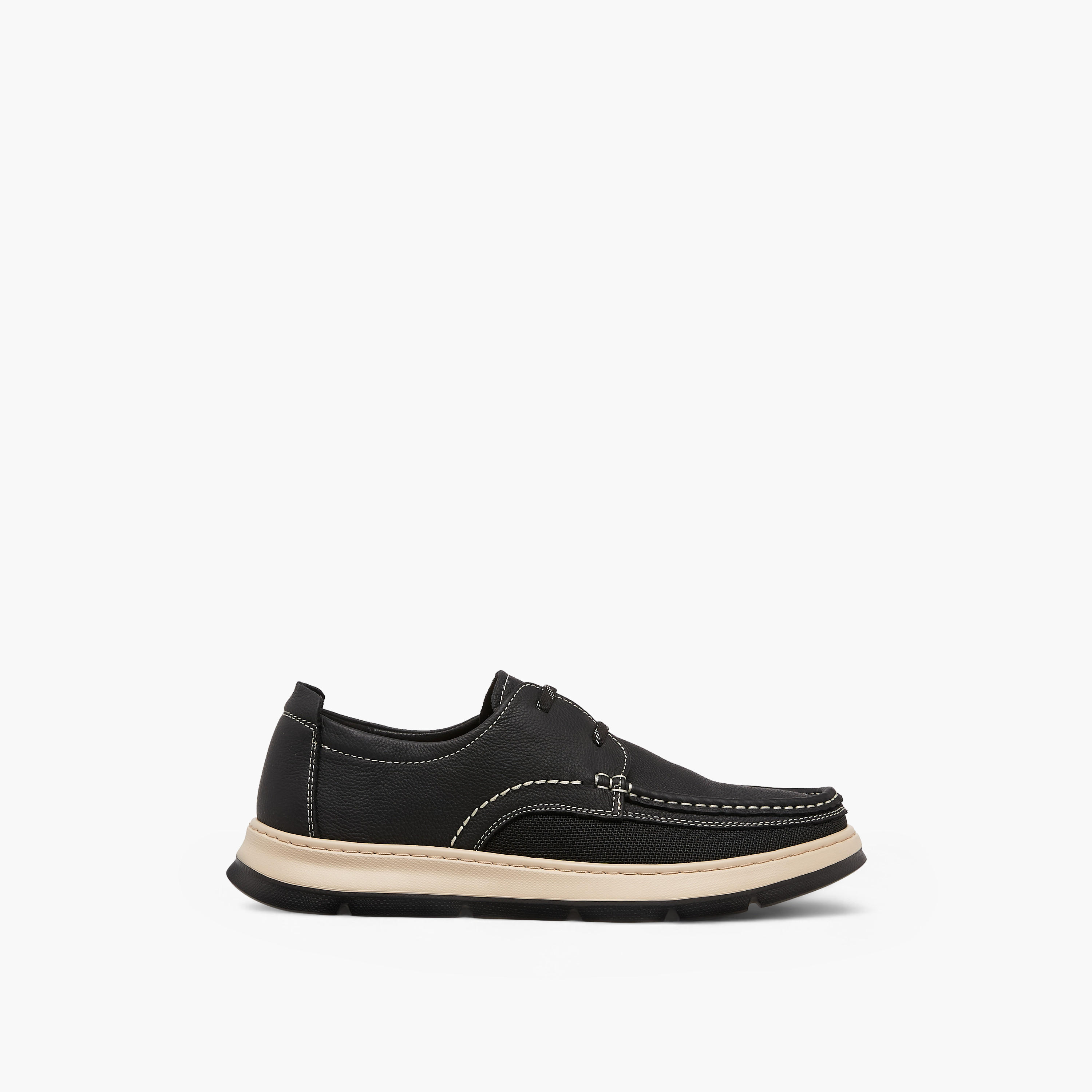 حذاء سنيكرز جلد سادة سهل الارتداء من لو كونفورت -men-shoes-sneakers-image-4