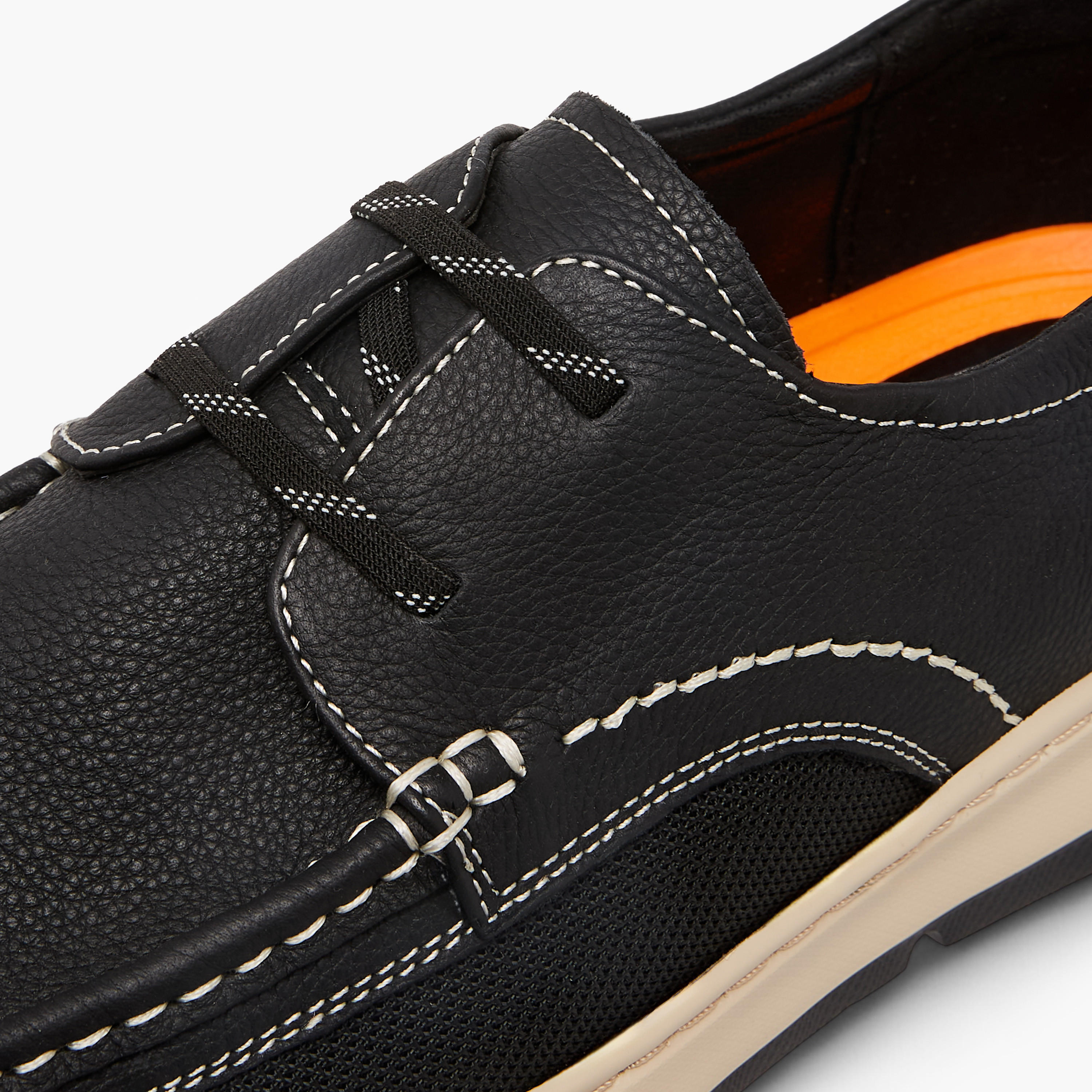 حذاء سنيكرز جلد سادة سهل الارتداء من لو كونفورت -men-shoes-sneakers-image-3