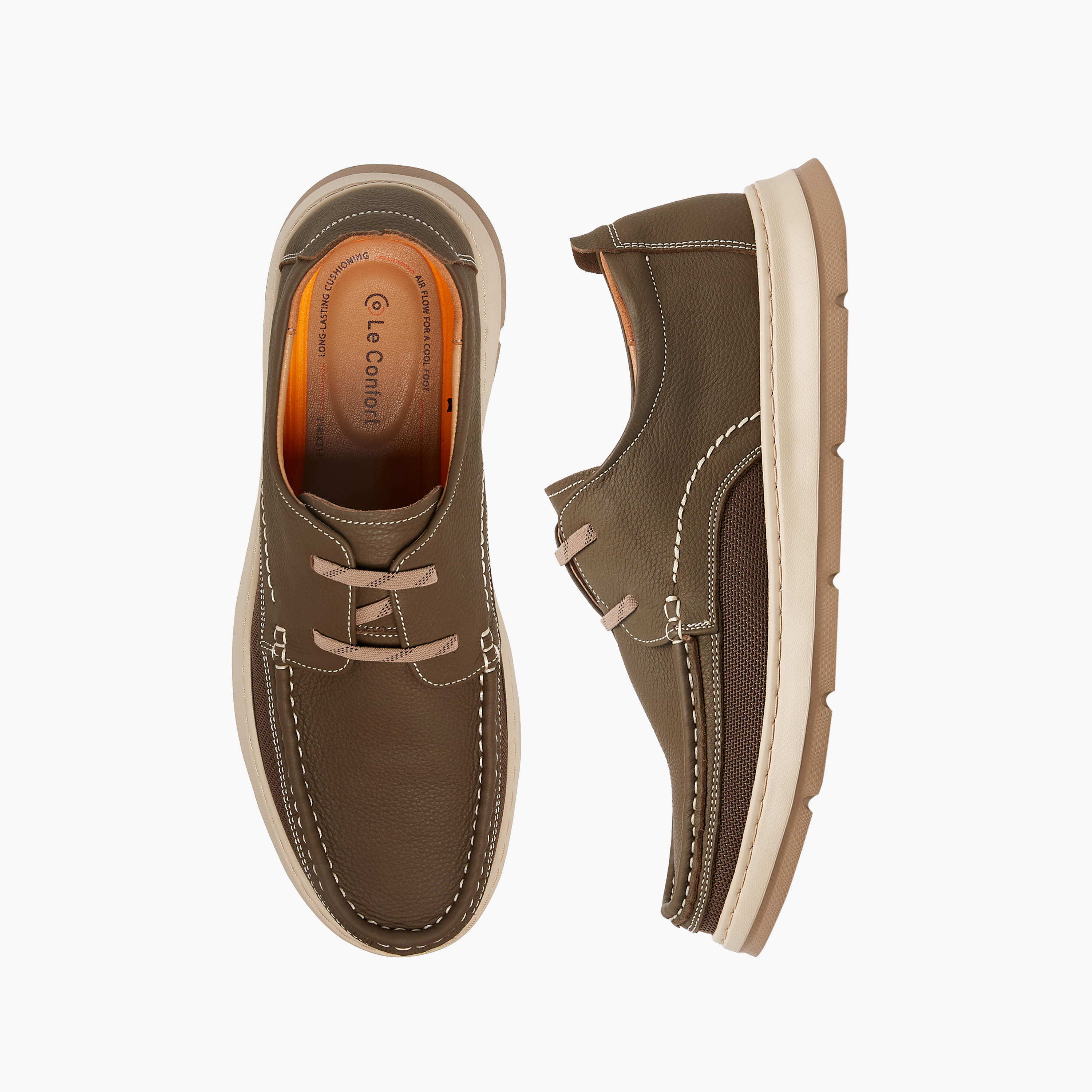 Le Confort Leather Solid Slip-On Sneakers-men-shoes-sneakers-image-1