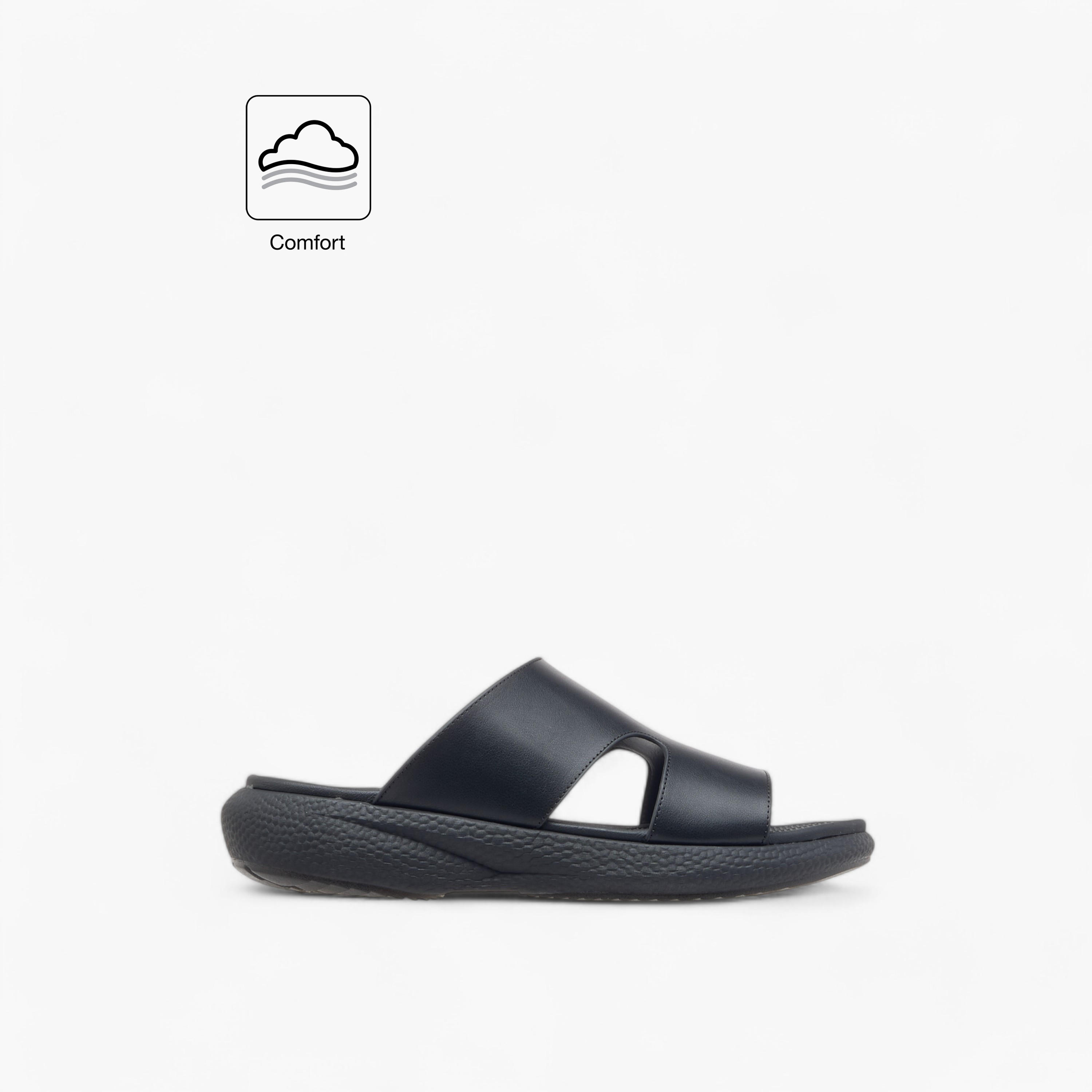 صندل عربي مريح سهل الارتداء بتفاصيل مفرغة من لو كونفورت-men-shoes-sandals-image-2