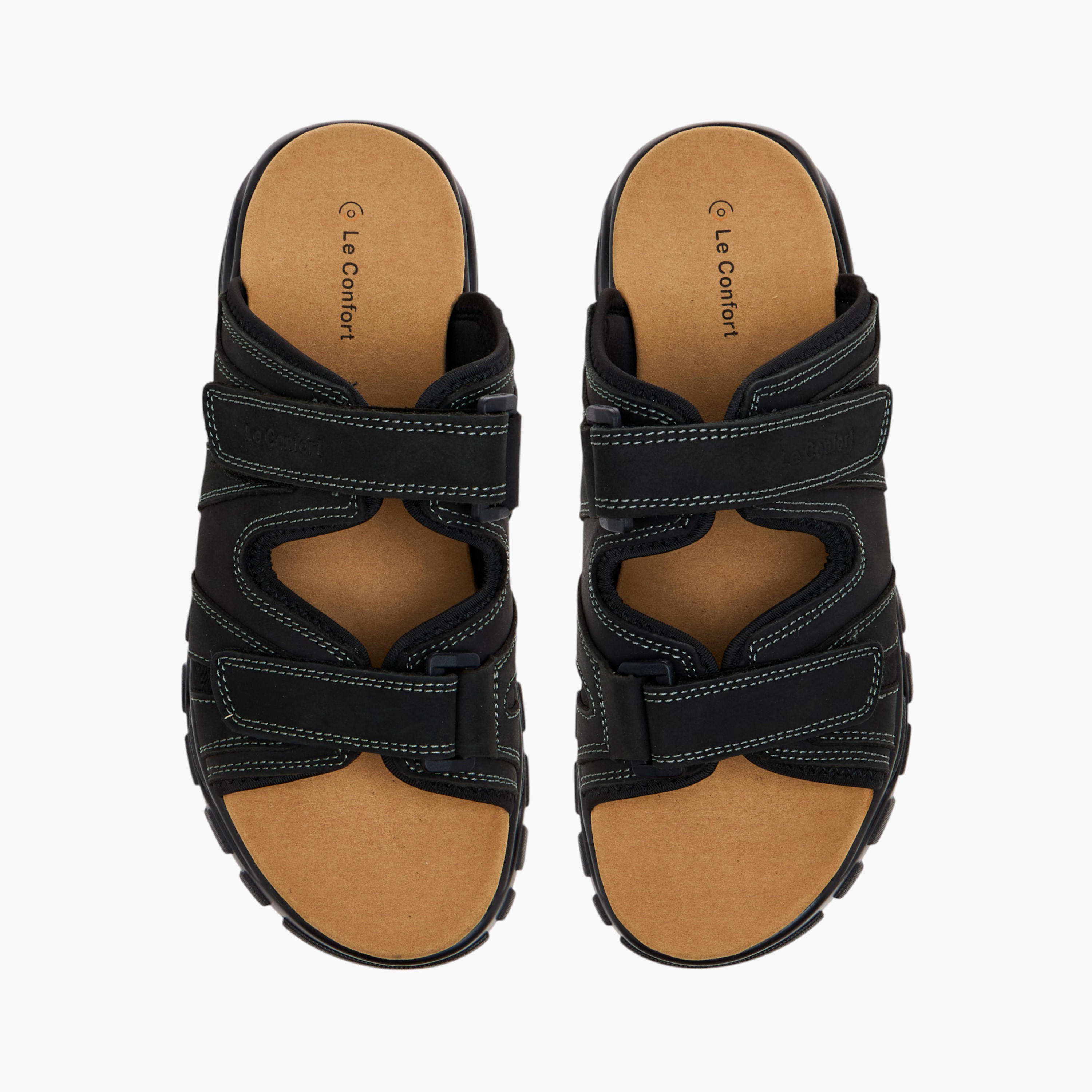 Le Confort Buckle Detail Slip-On Comfort Sandals-men-shoes-sandals-image-1