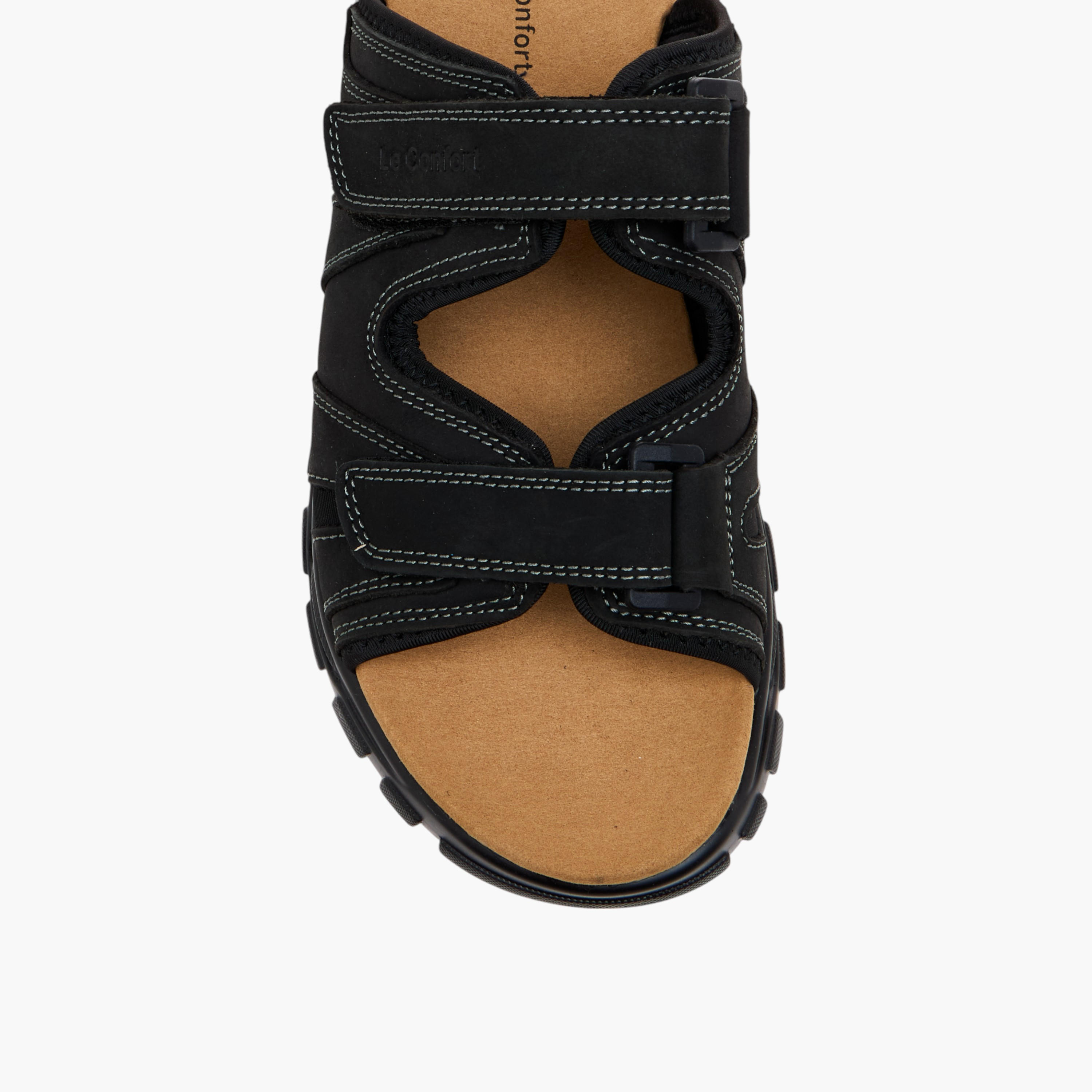 Le Confort Buckle Detail Slip-On Comfort Sandals-men-shoes-sandals-image-3