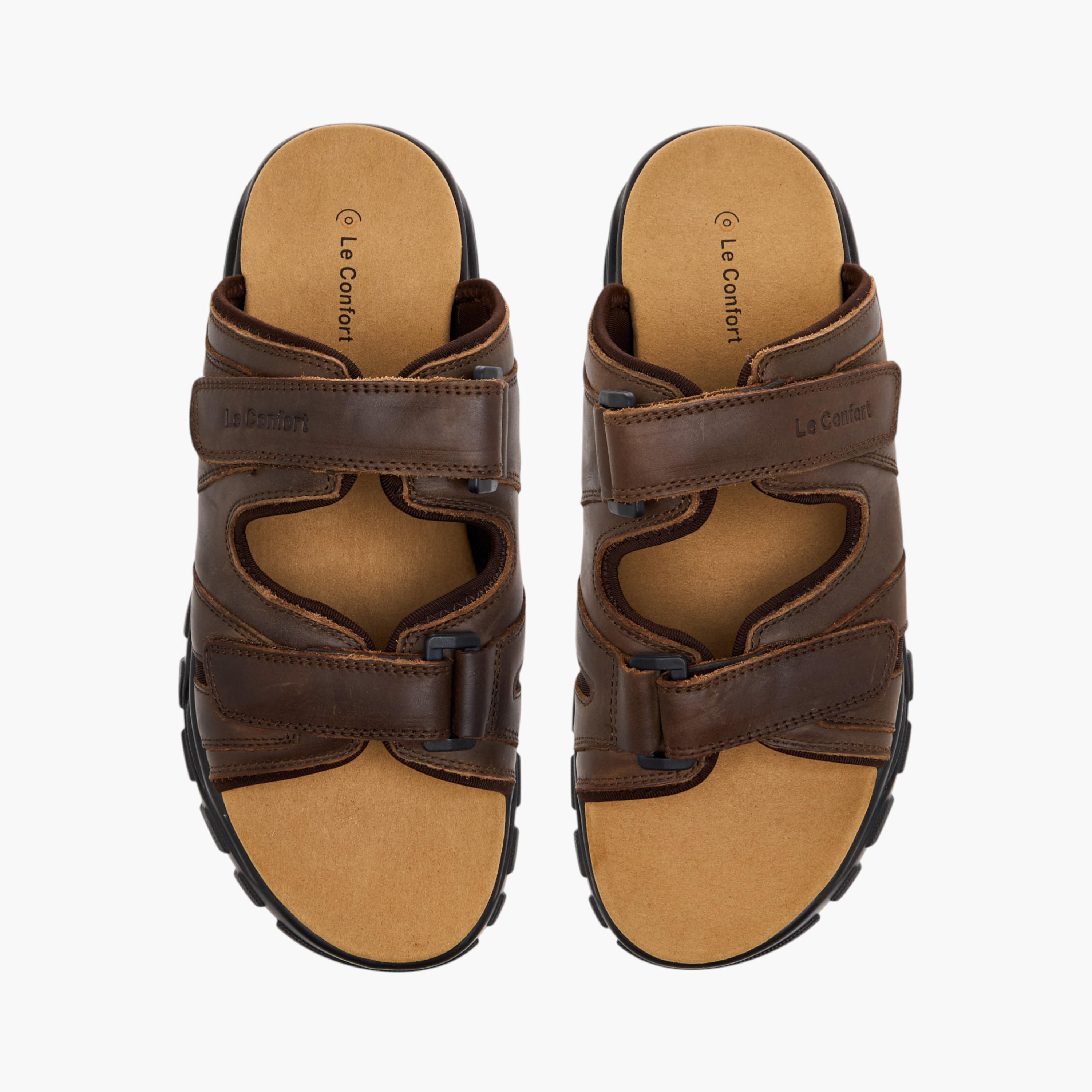 Le Confort Buckle Detail Slip-On Comfort Sandals-men-shoes-sandals-image-1