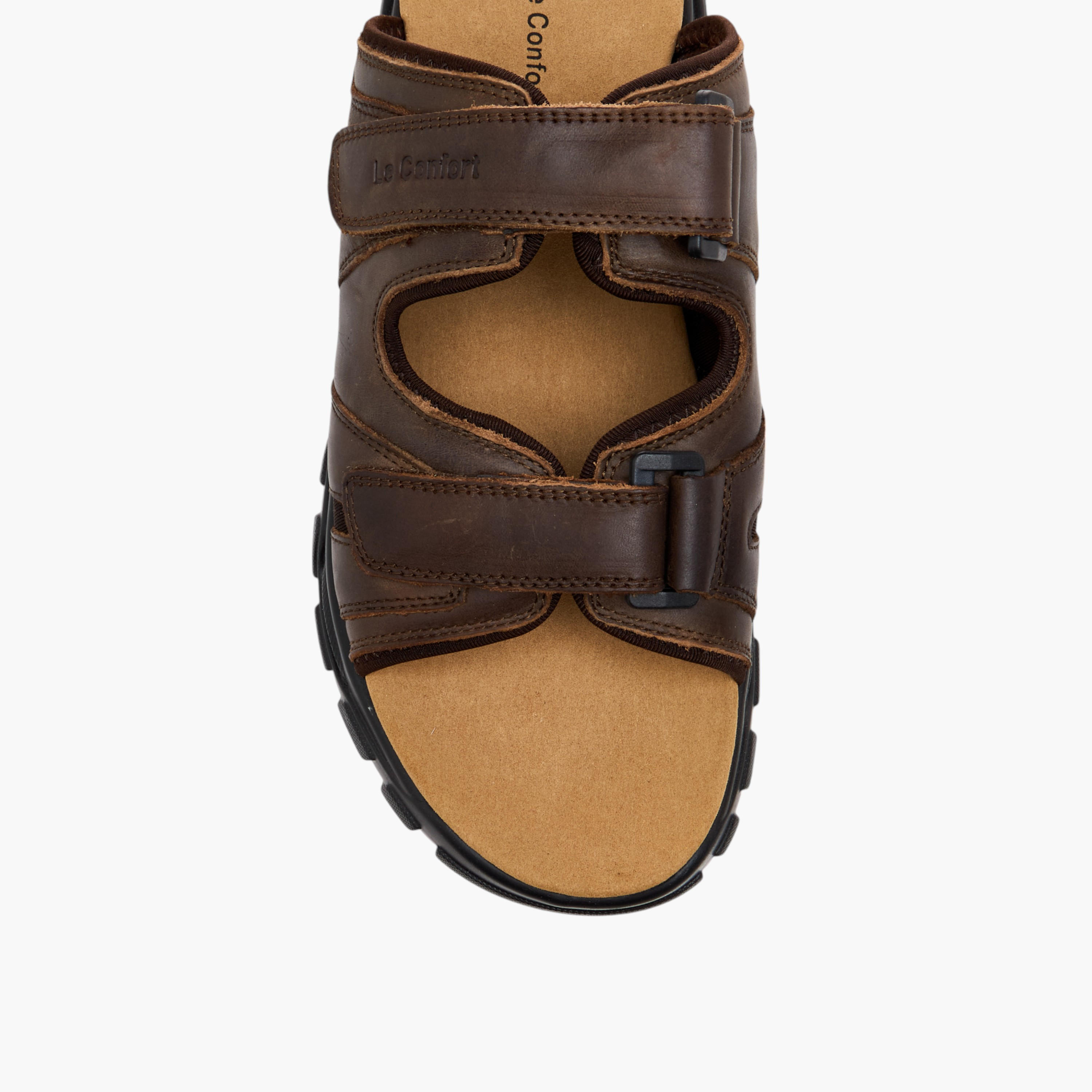 Le Confort Buckle Detail Slip-On Comfort Sandals-men-shoes-sandals-image-3