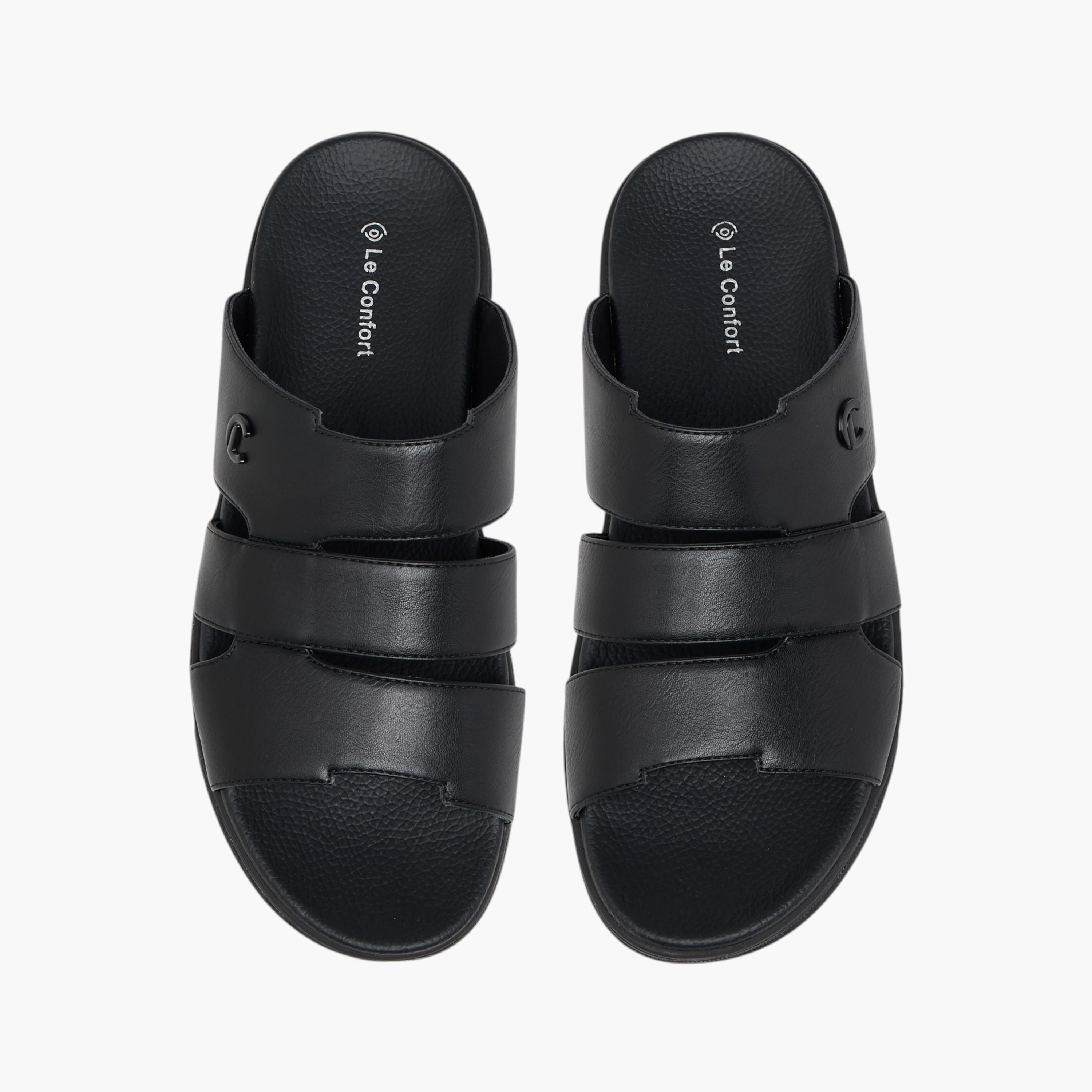Le Confort Solid Slip-On Comfort Sandals-men-shoes-sandals-image-1