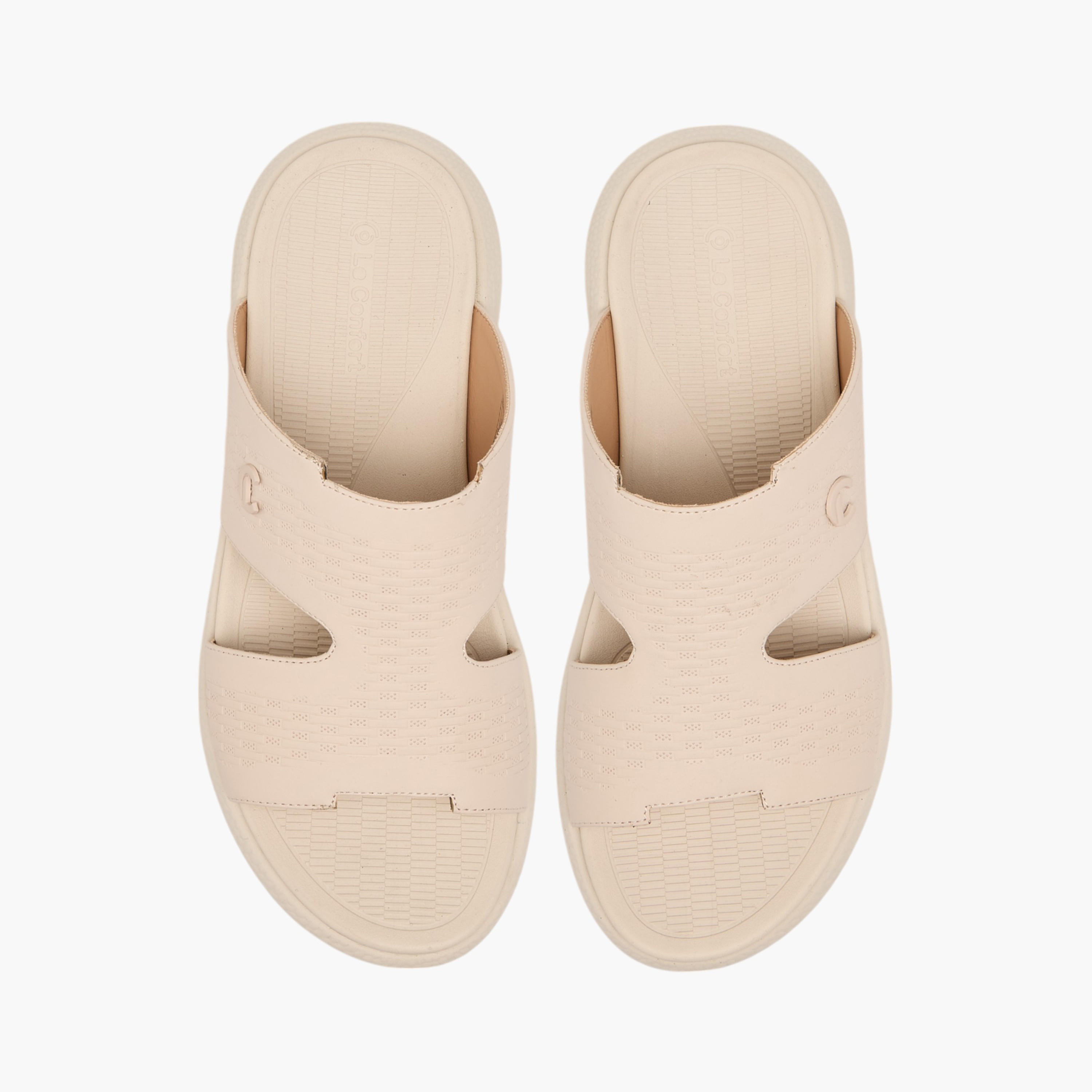 Le Confort Textured Slip-On Comfort Sandals-men-shoes-sandals-image-1