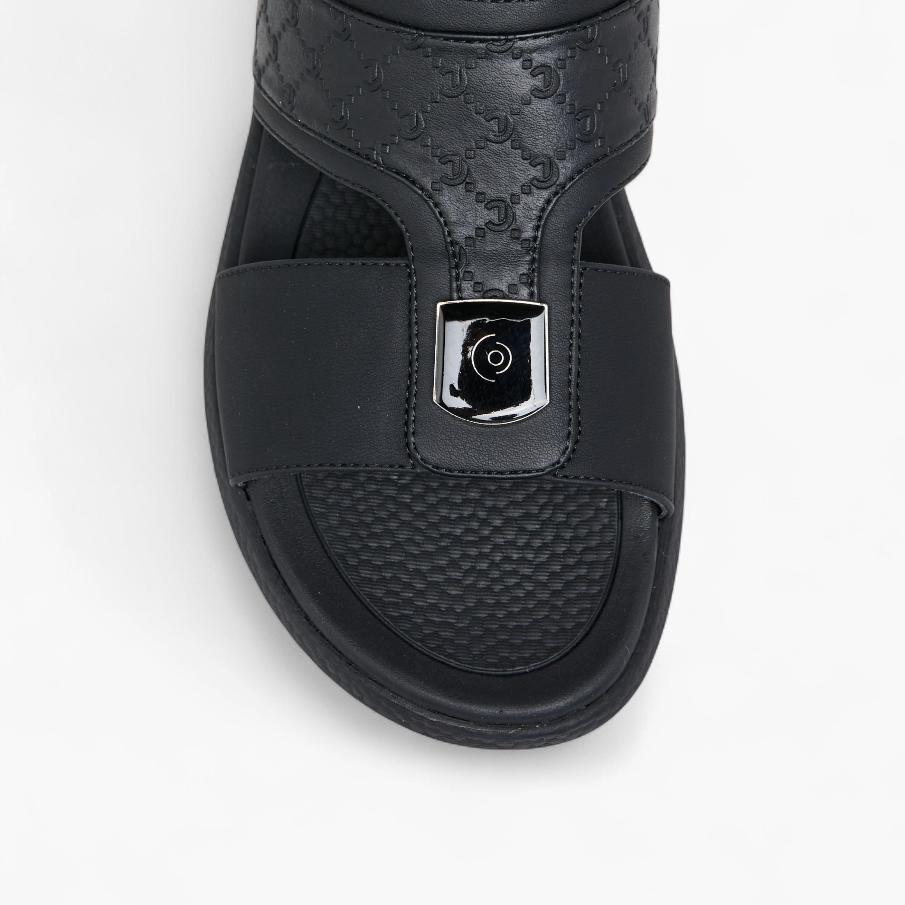 Le Confort Logo Embossed Slip-On Comfort Sandals-men-shoes-sandals-image-3