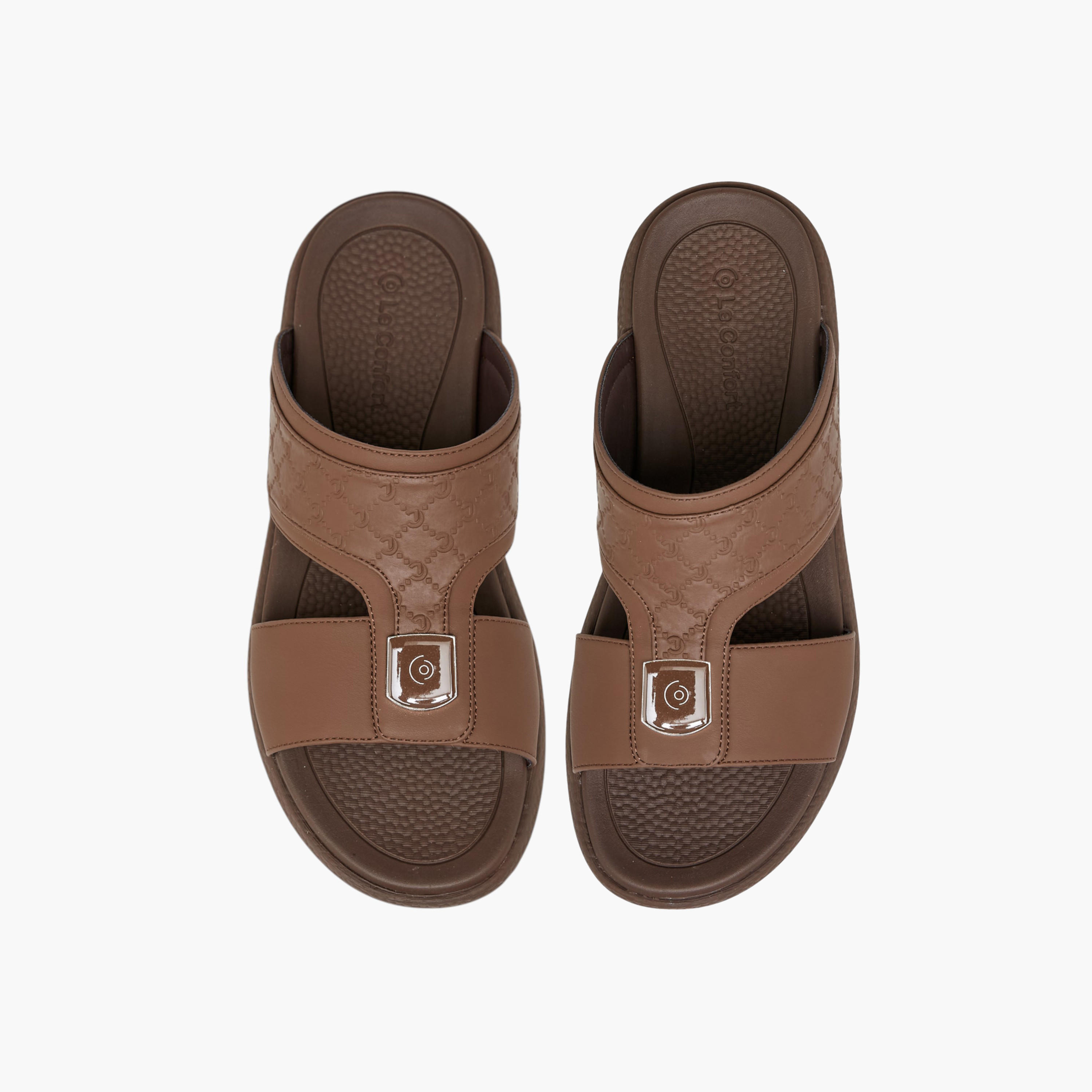 Le Confort Logo Embossed Slip-On Comfort Sandals-men-shoes-sandals-image-1