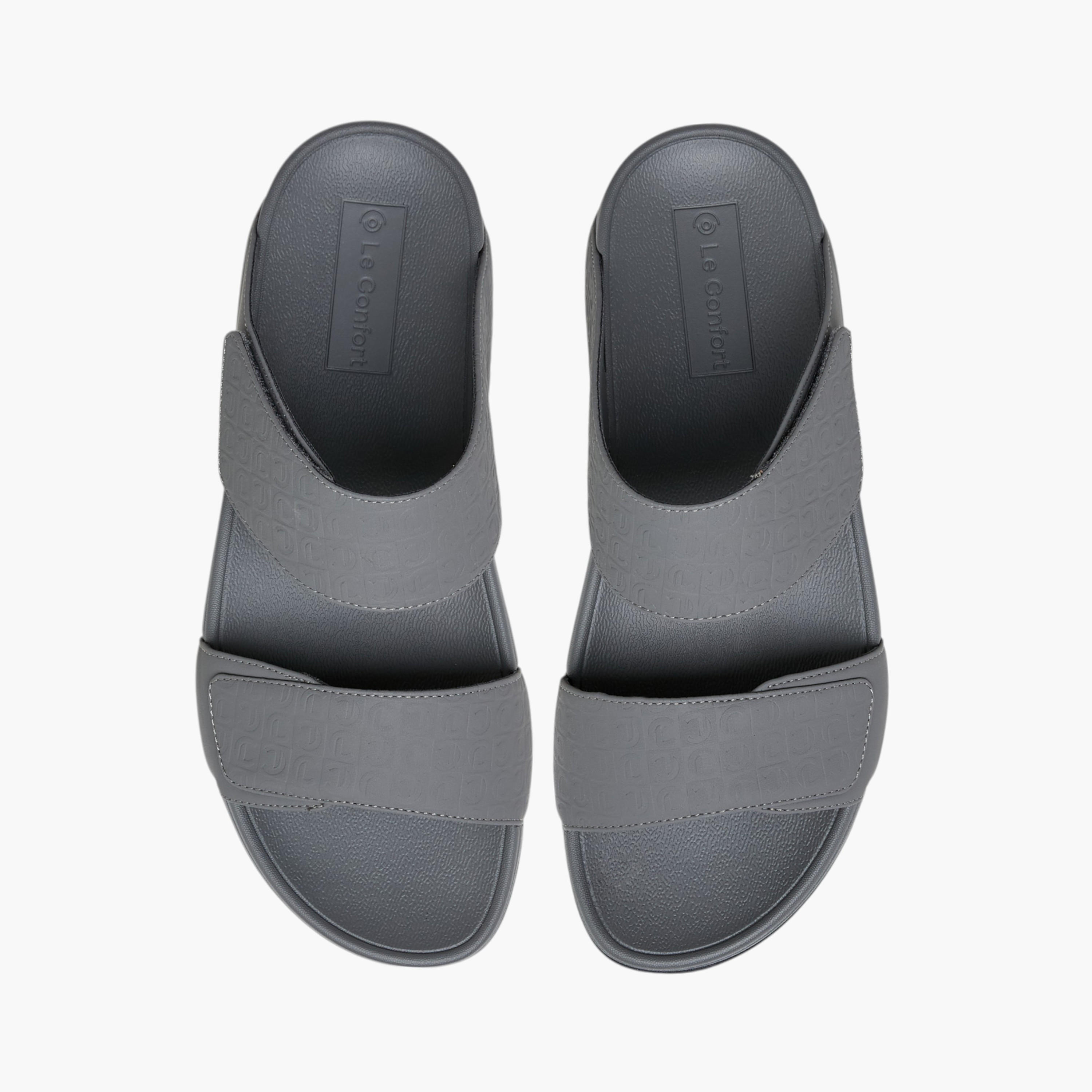 Le Confort Logo Embossed Slip-On Comfort Sandals-men-shoes-sandals-image-1