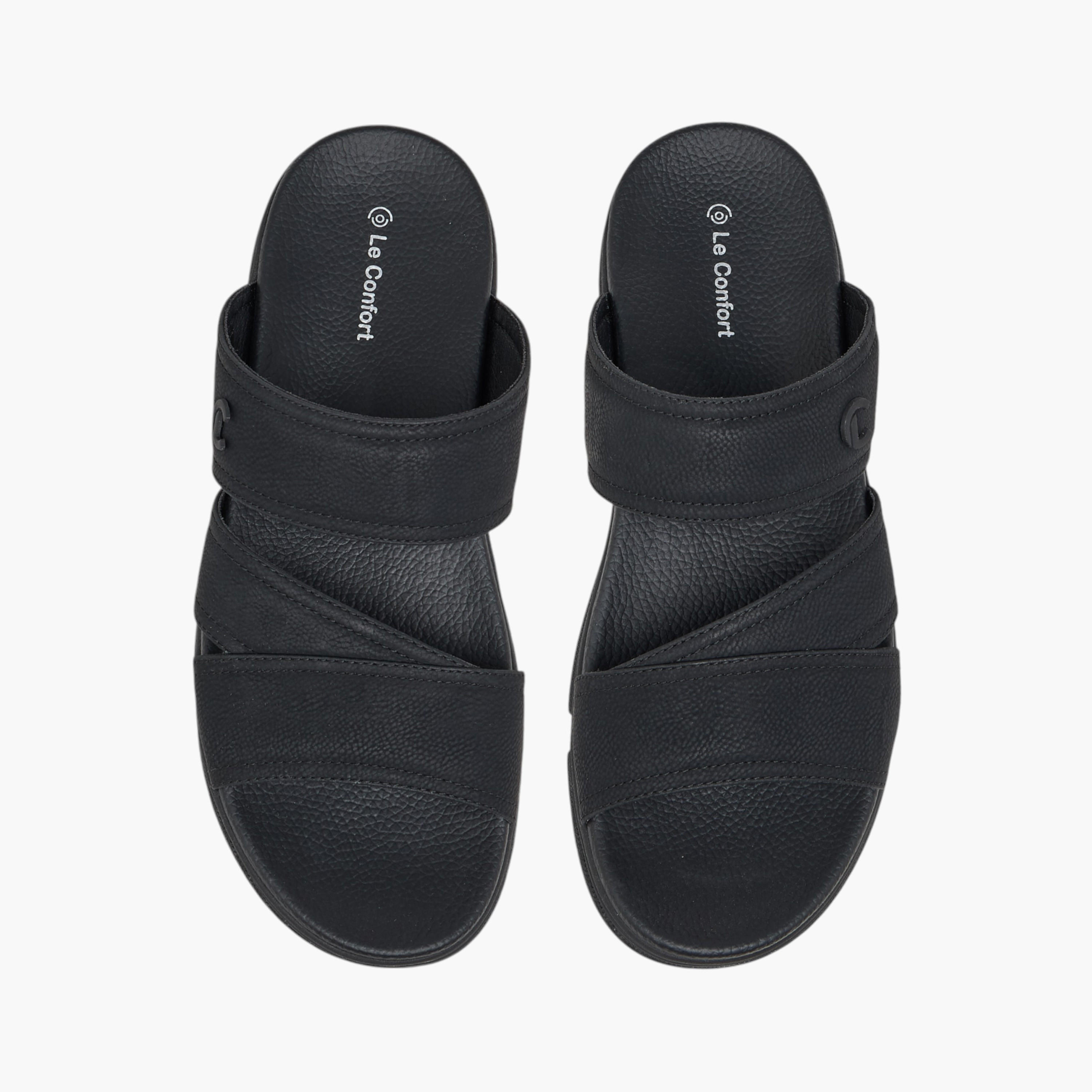 Le Confort Textured Slip-On Comfort Sandals-men-shoes-sandals-image-1