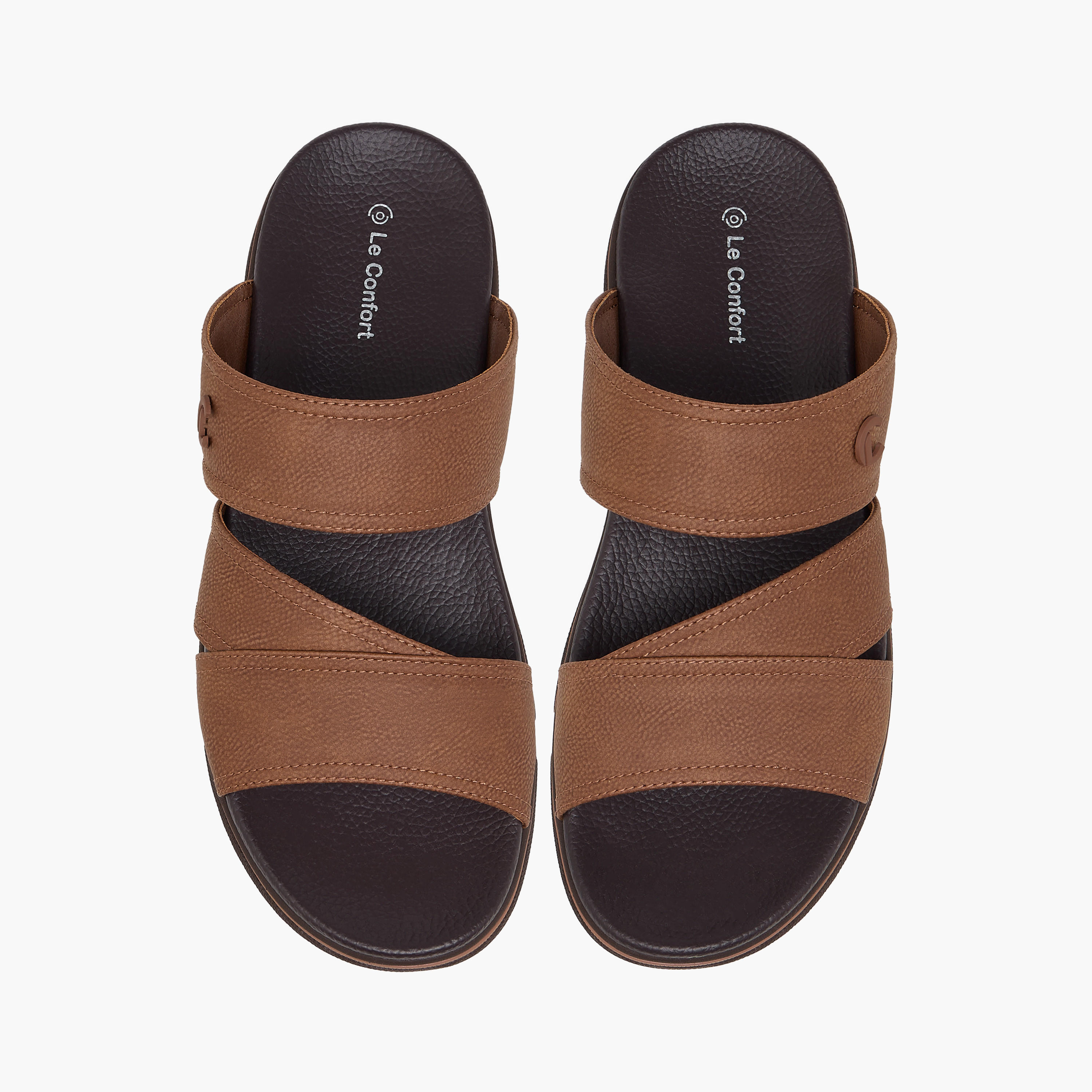 Le Confort Textured Slip-On Comfort Sandals-men-shoes-sandals-image-1