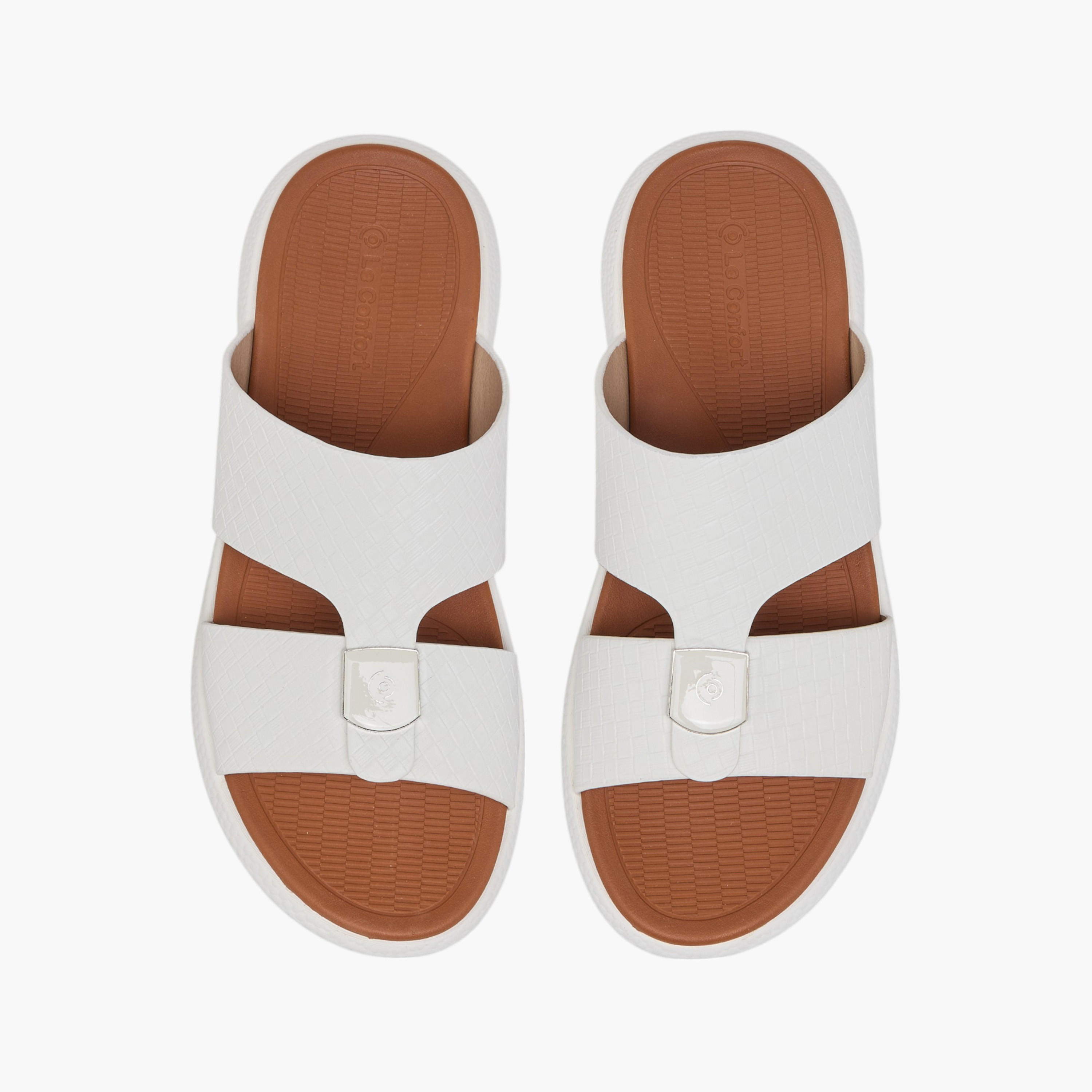 Le Confort Textured Slip-On Comfort Sandals-men-shoes-sandals-image-1