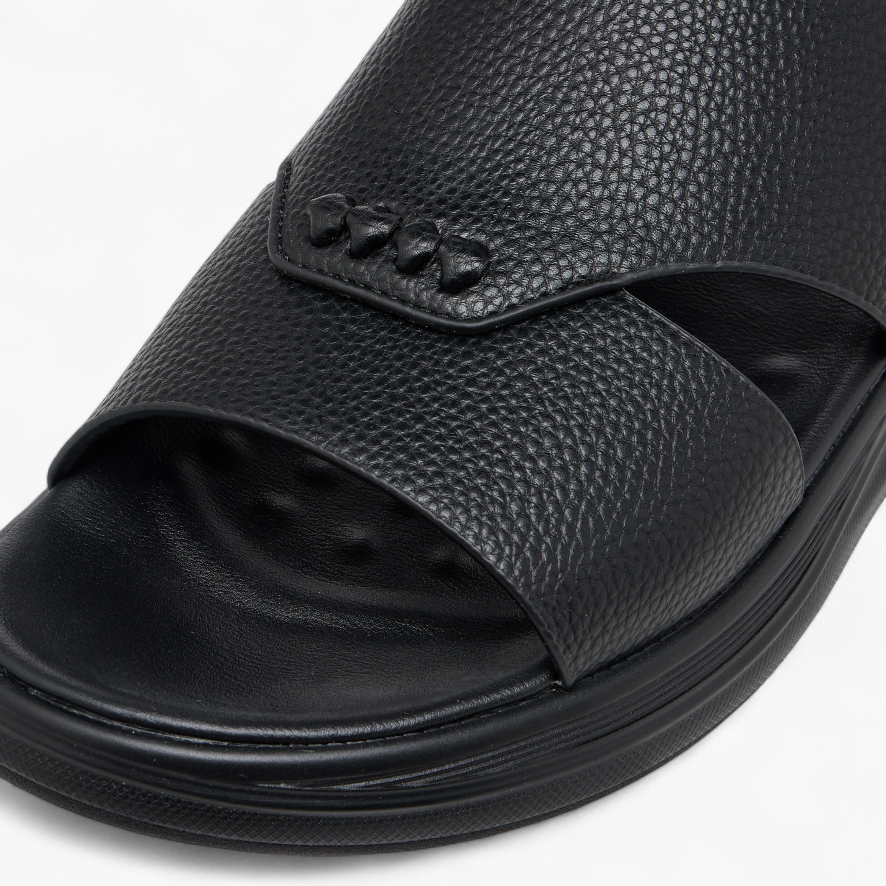 Le Confort Textured Slip-On Comfort Sandals-men-shoes-sandals-image-4