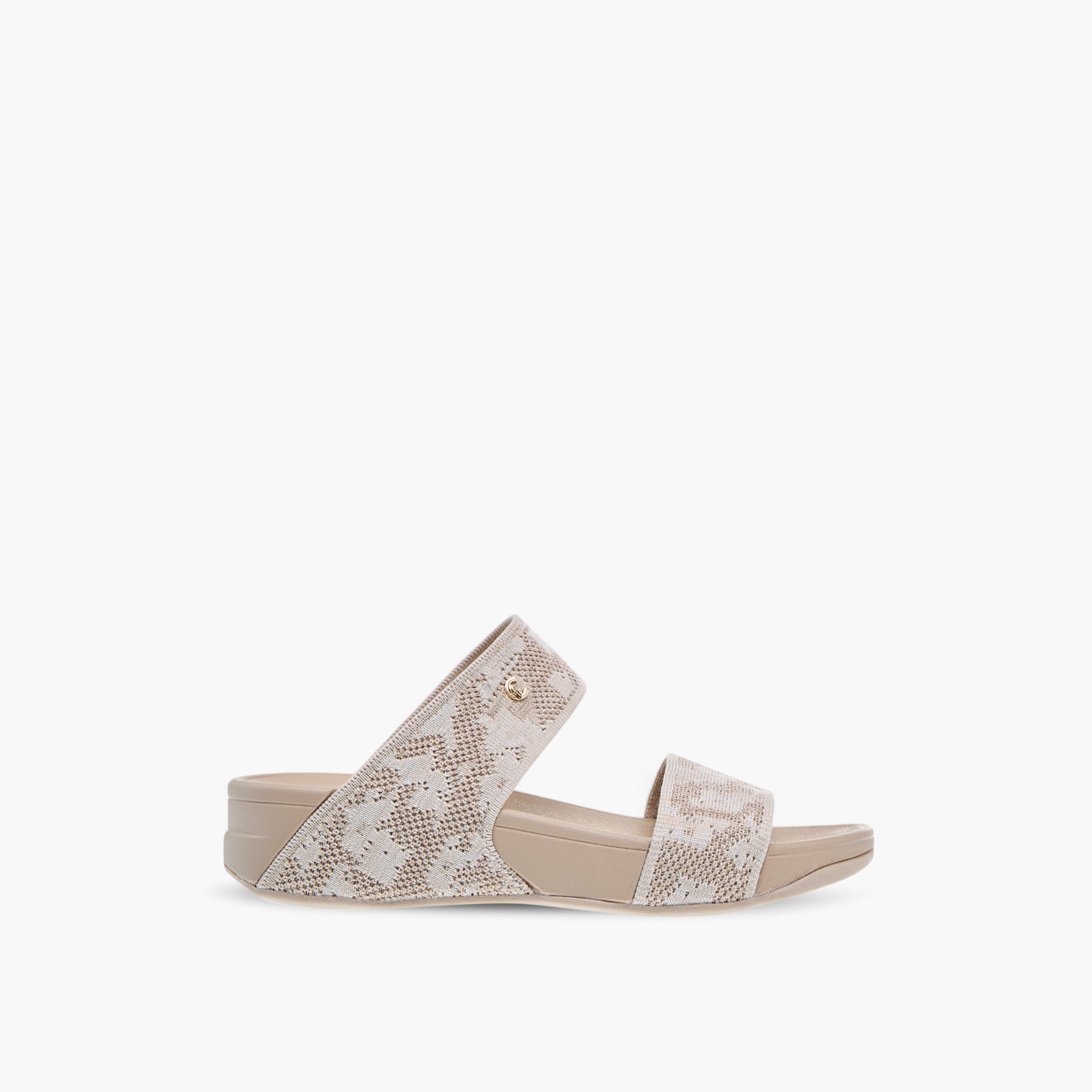 Le Confort Textured Slip-On Comfort Sandals with Metallic Trim-women-shoes-flats-sandals-image-3