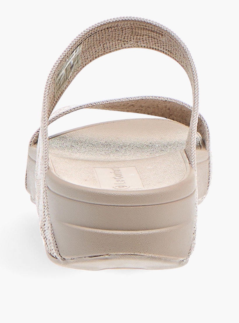 Le Confort Textured Slip-On Comfort Sandals with Metallic Trim-women-shoes-flats-sandals-image-5