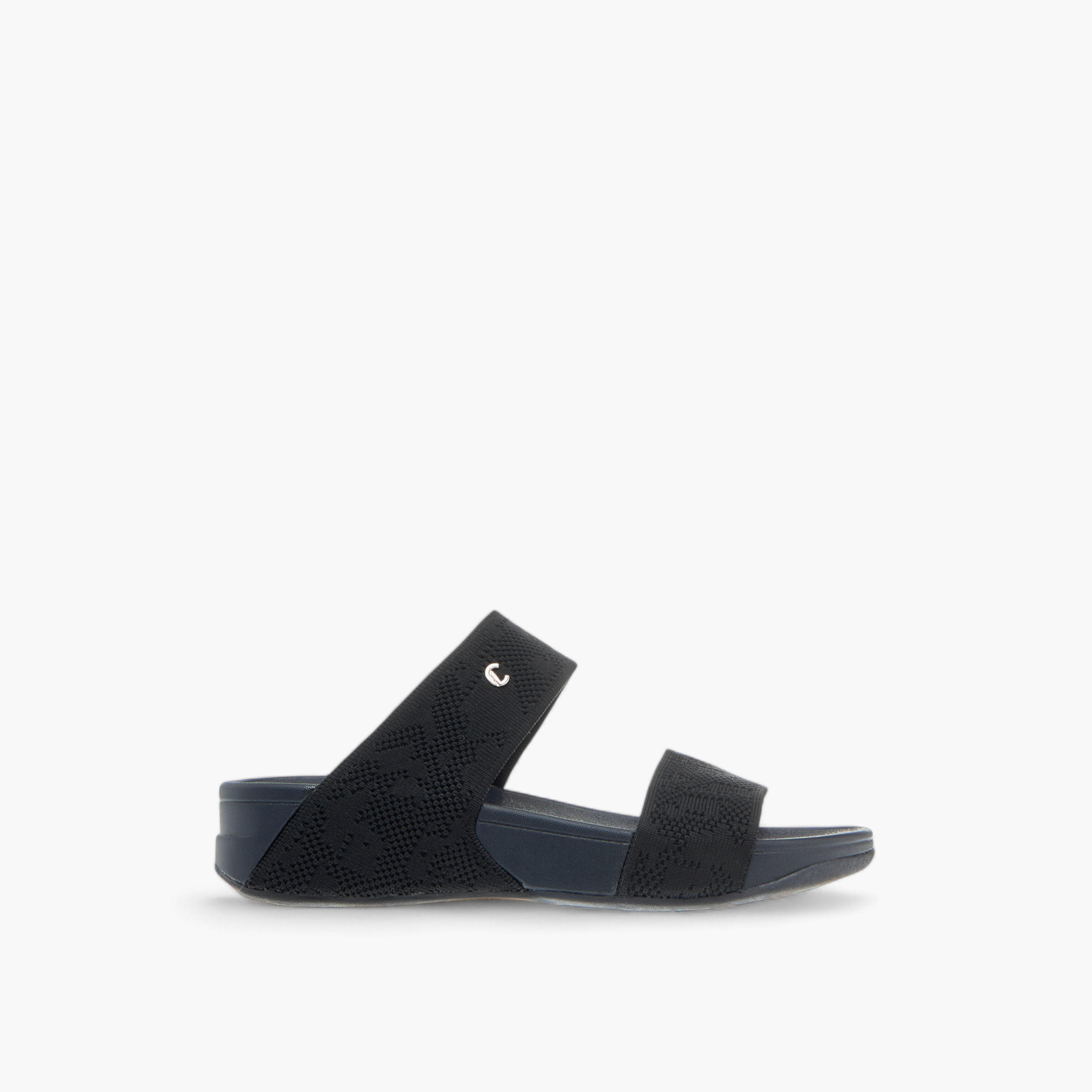 Le Confort Textured Slip-On Comfort Sandals with Metallic Trim-women-shoes-flats-sandals-image-3