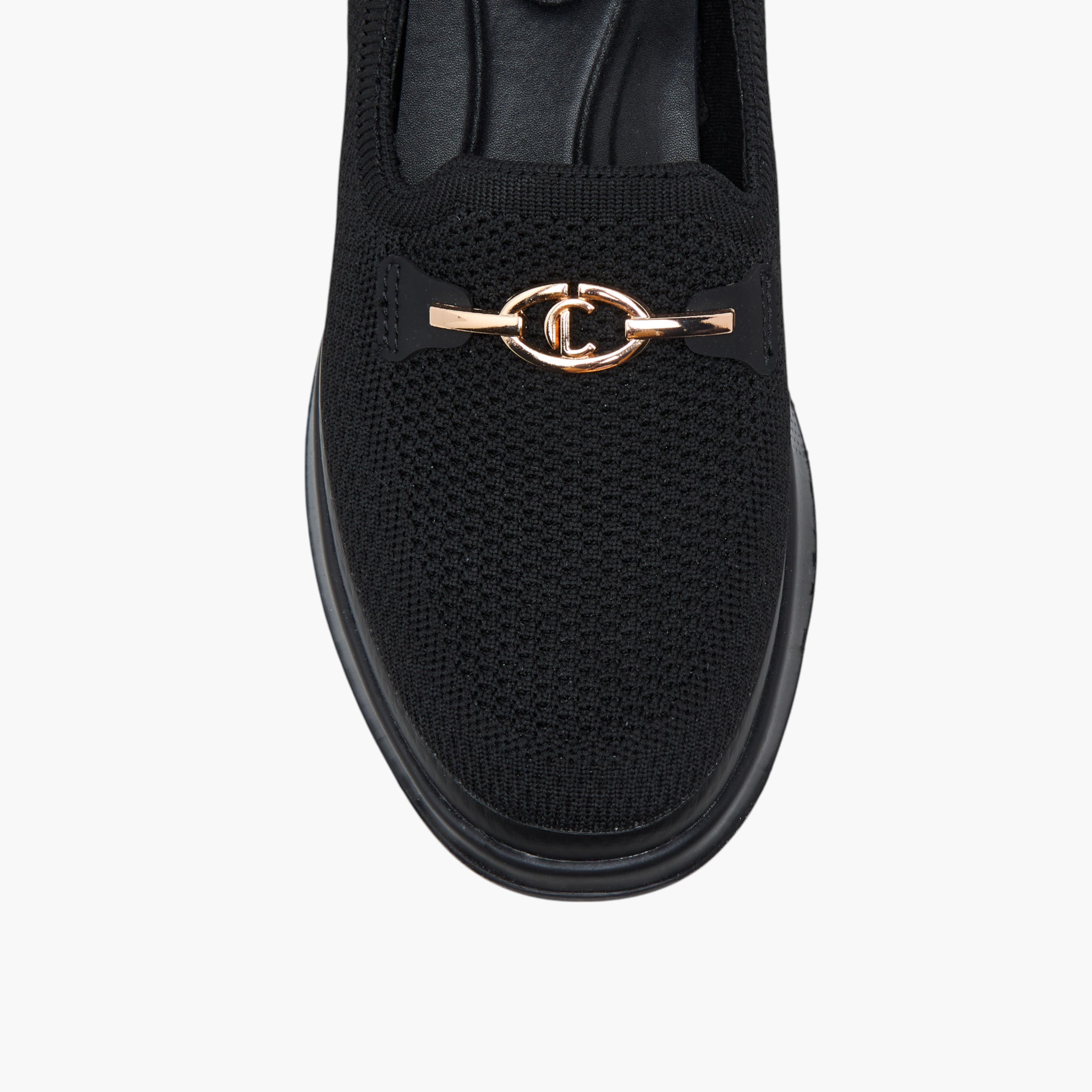 Le Confort Metal Accent Flyknit Slip-On Loafers with Pull Tabs-women-shoes-loafersandmoccasins-image-4