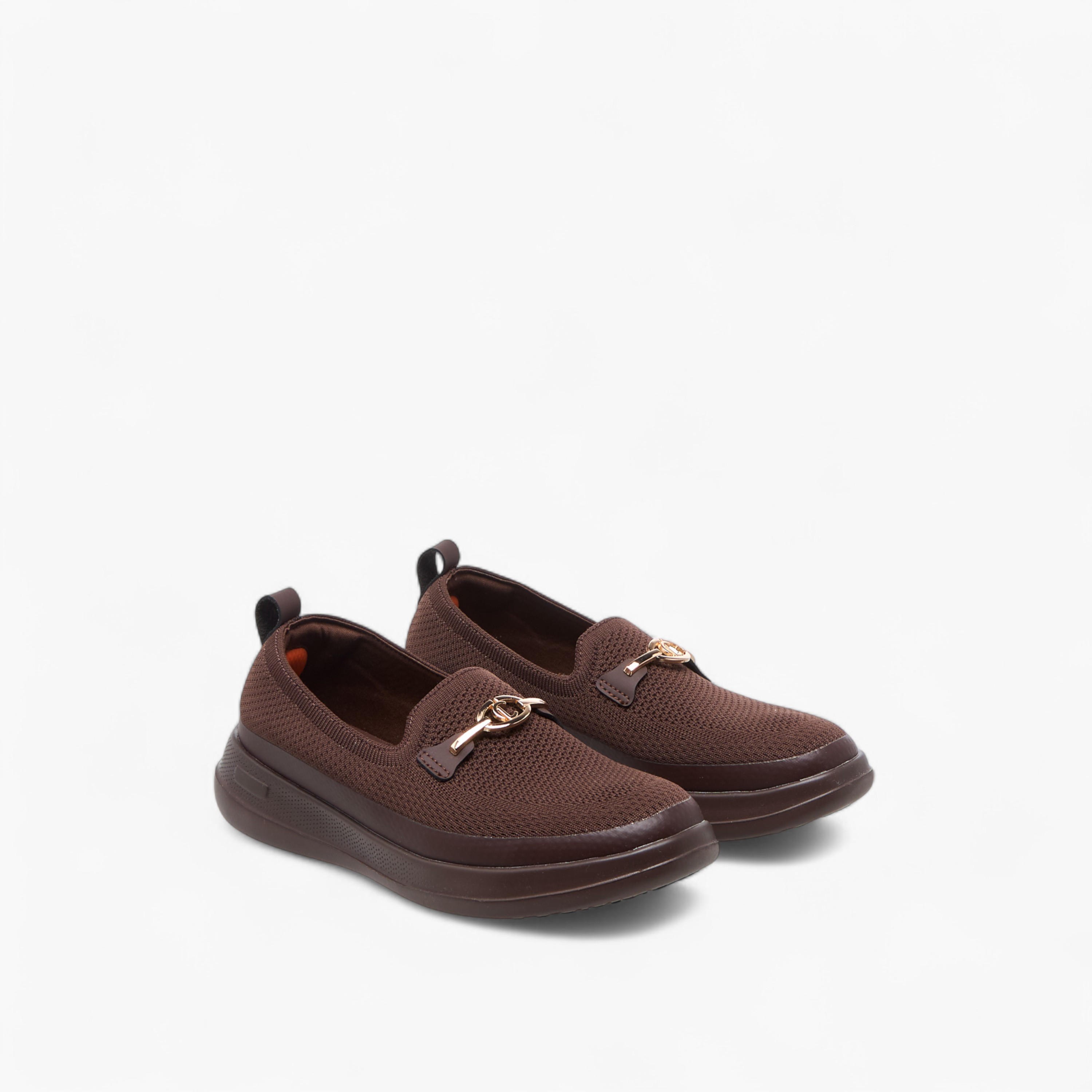 Le Confort Metal Accent Flyknit Slip-On Loafers with Pull Tabs-women-shoes-loafersandmoccasins-image-1