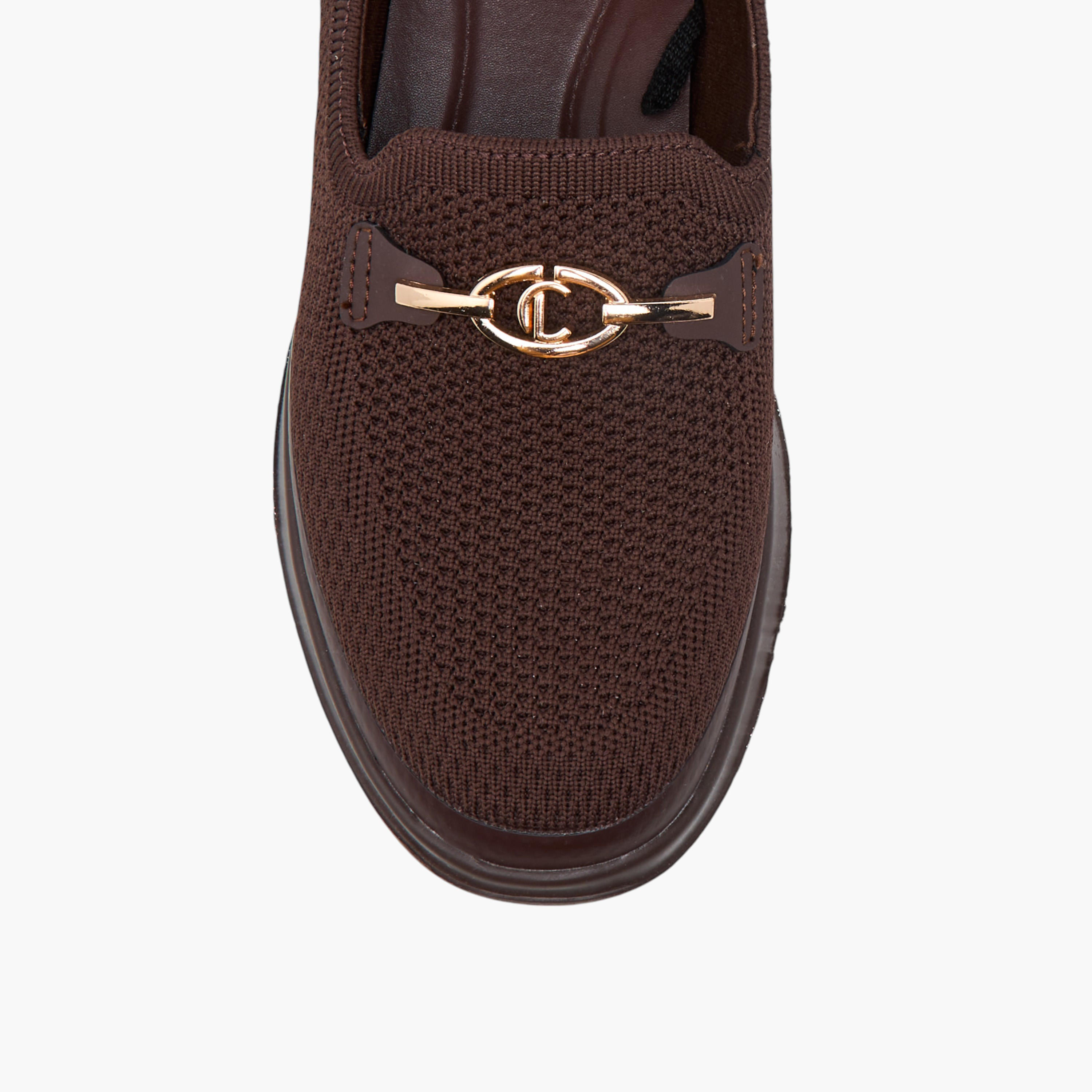 Le Confort Metal Accent Flyknit Slip-On Loafers with Pull Tabs-women-shoes-loafersandmoccasins-image-4