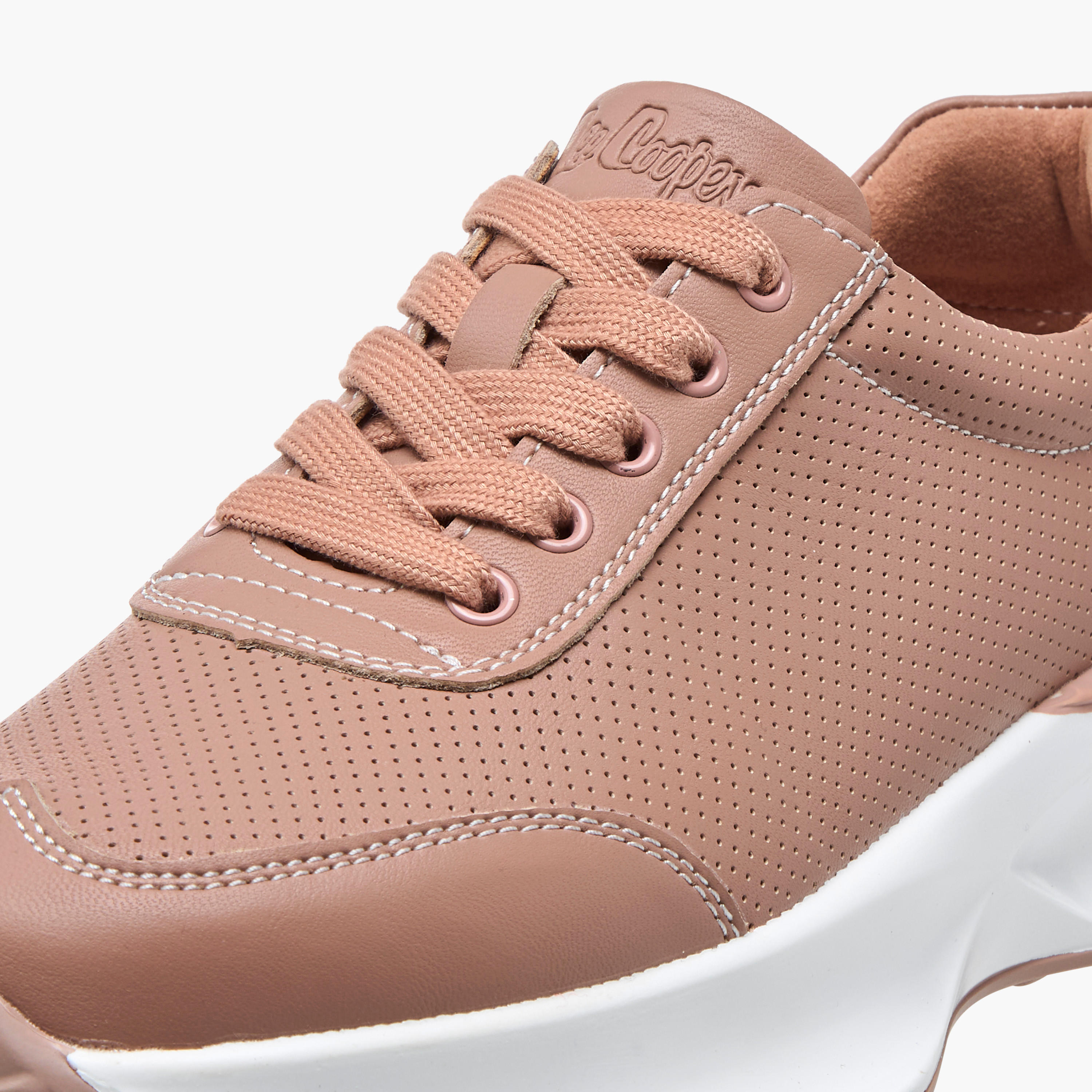 Lee Cooper Women's Textured Lace-Up Sneakers-women-shoes-sneakers-image-4