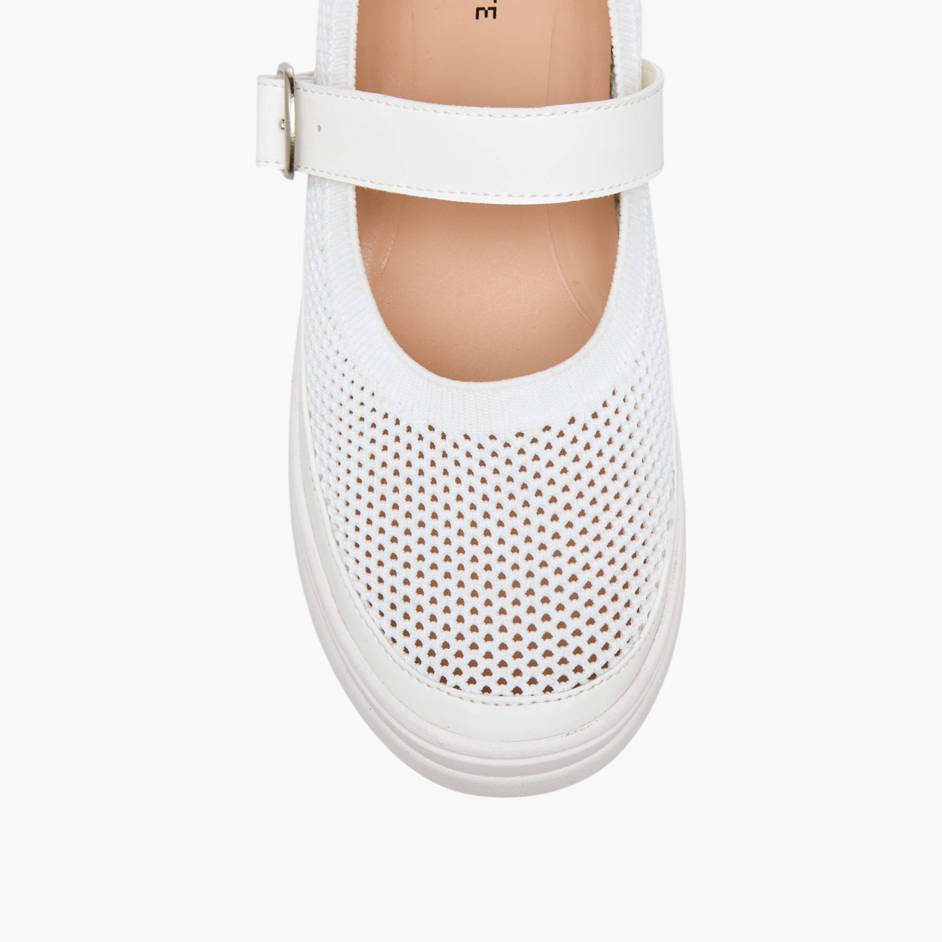 Celeste Women's Textured Sneakers with Buckle Closure - LS24040569-women-shoes-sneakers-image-4