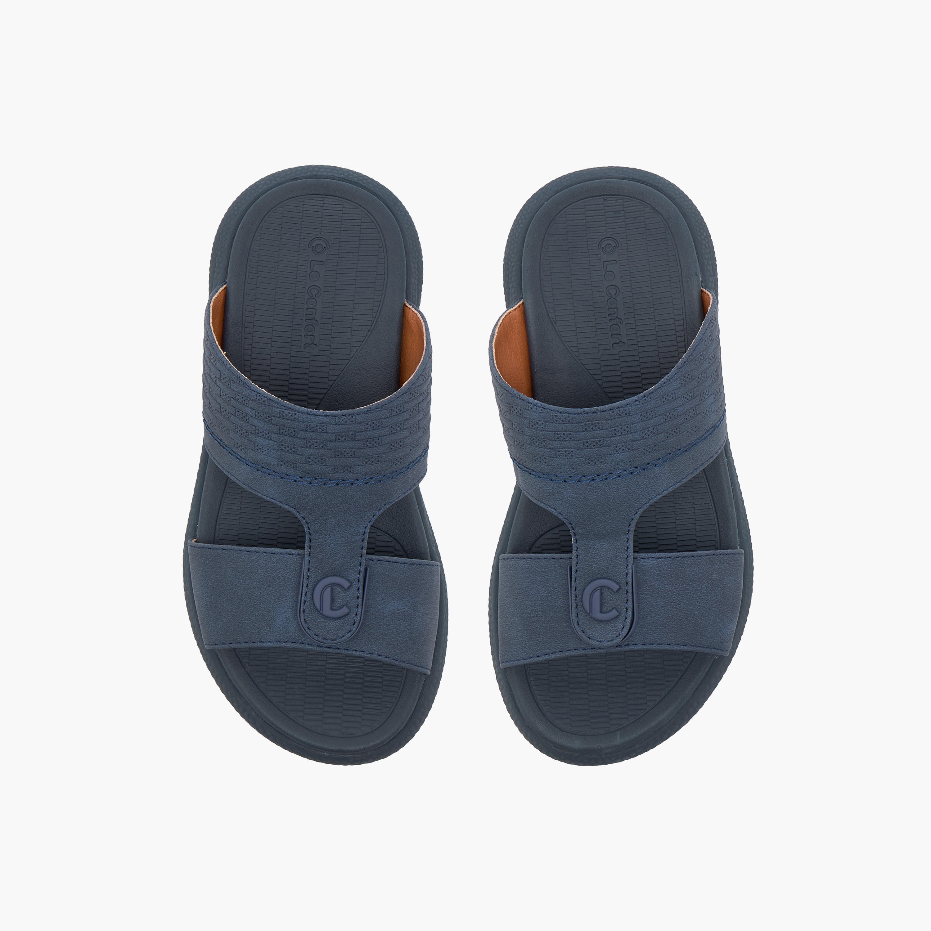 Le Confort Textured Comfort Arabic Sandals-boys-shoes-sandals-image-1