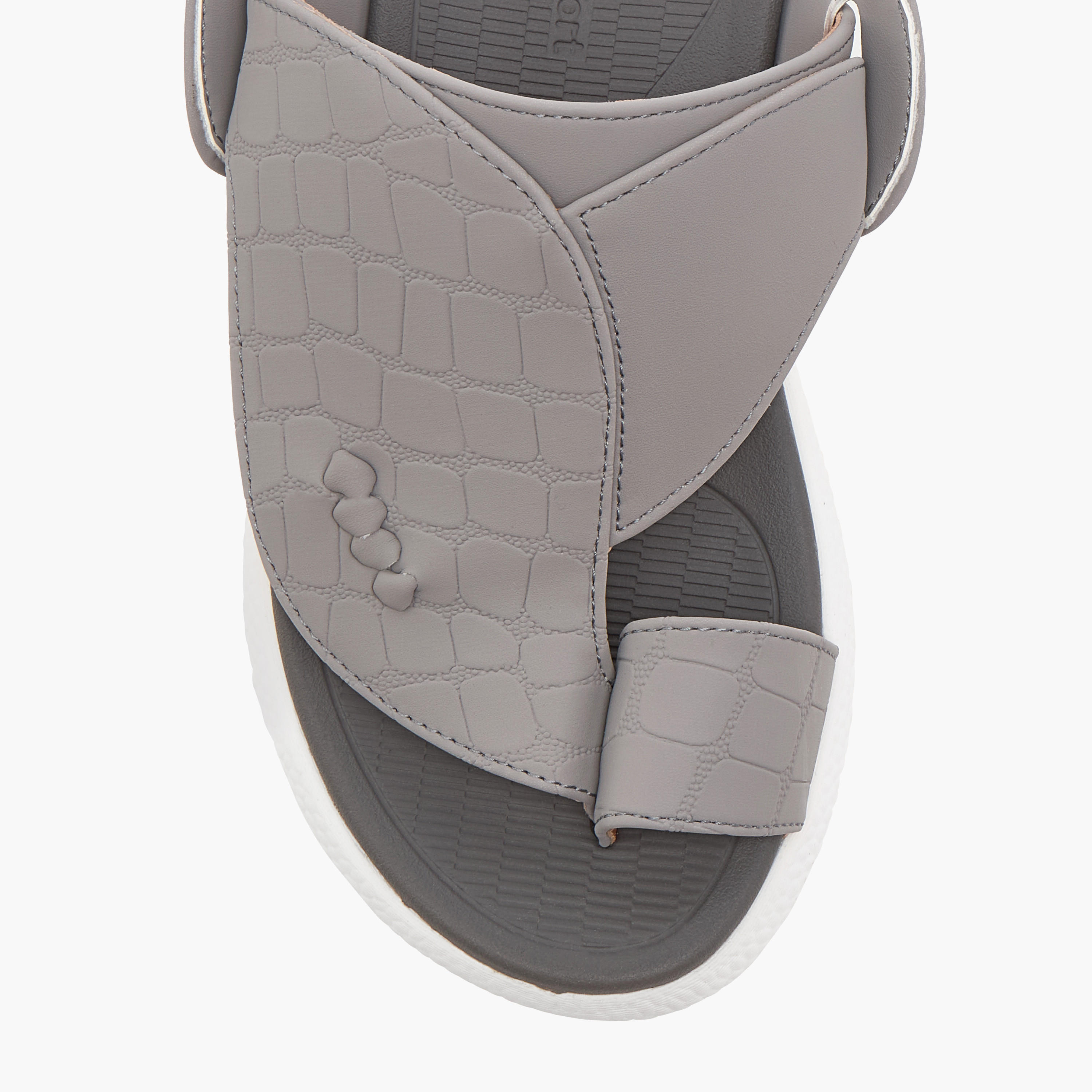 Le Confort Textured Comfort Arabic Sandals with Toe Detail-boys-shoes-sandals-image-3