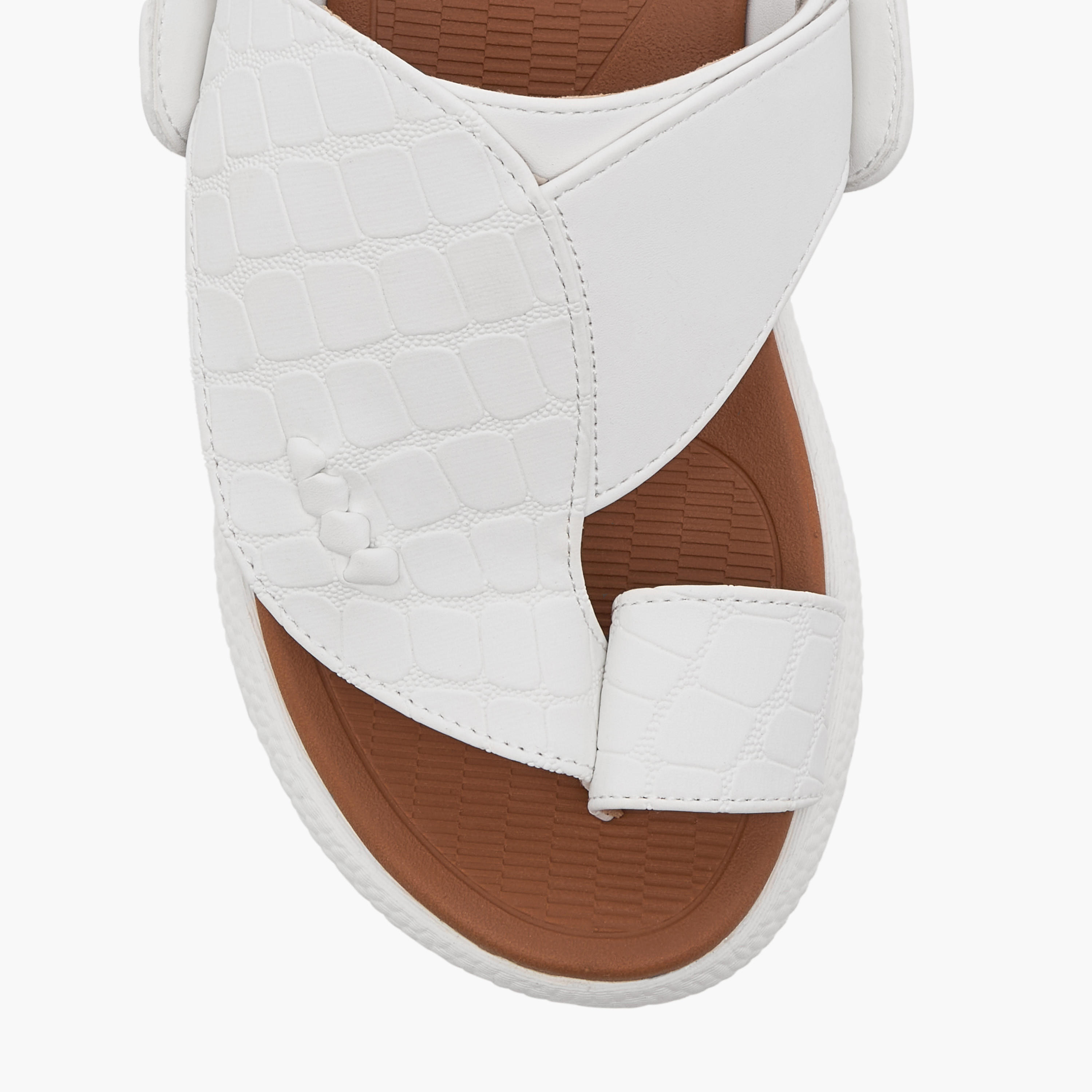Le Confort Textured Comfort Arabic Sandals with Toe Detail-boys-shoes-sandals-image-3