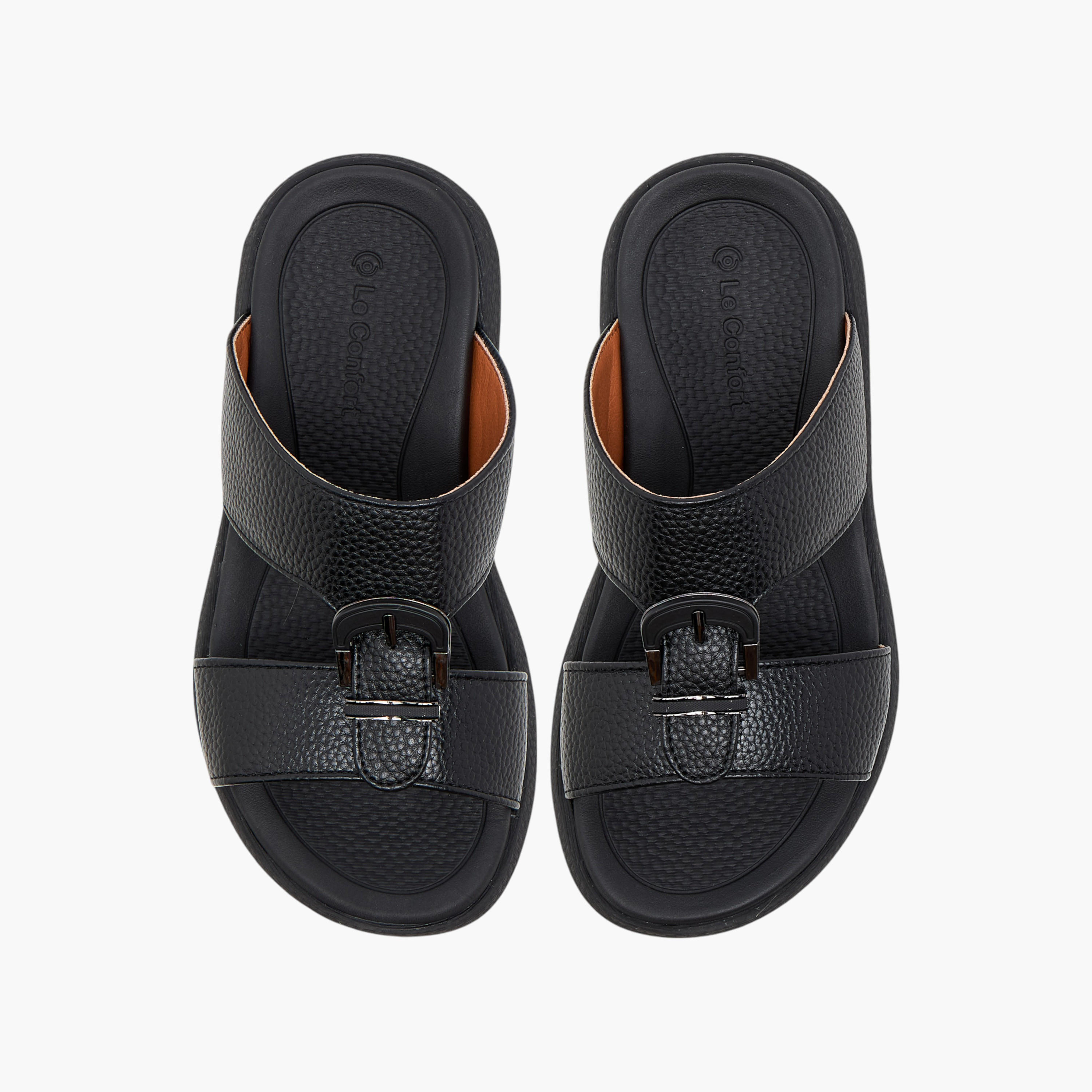 Le Confort Textured Slip-On Comfort Arabic Sandal-boys-shoes-sandals-image-1