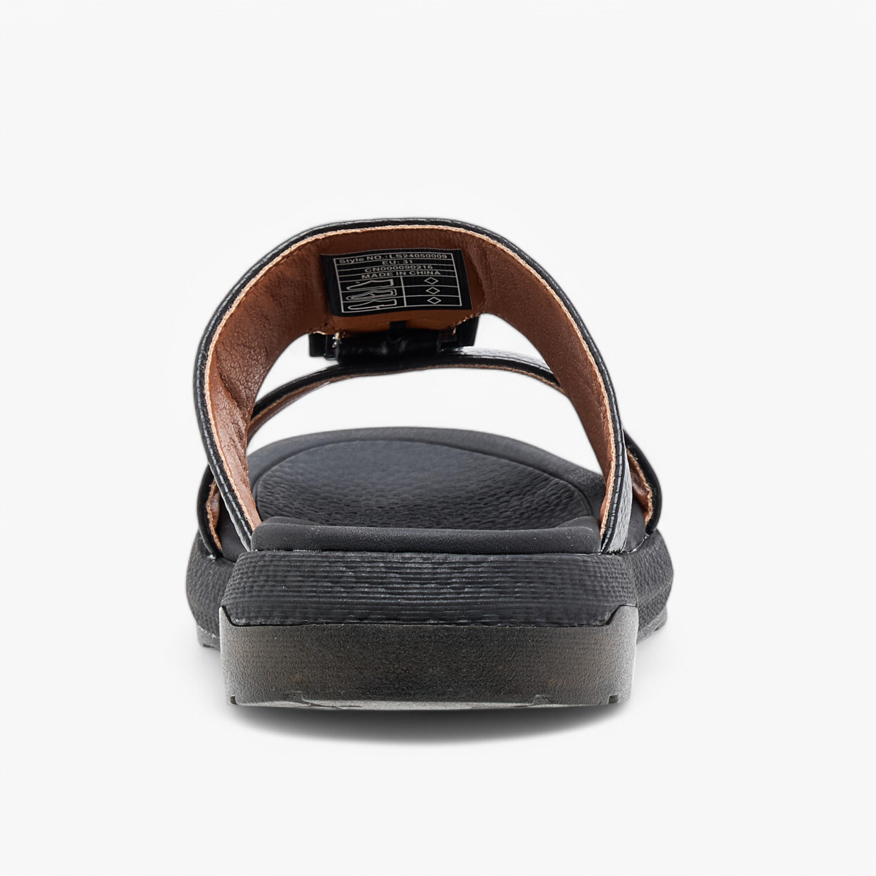 Le Confort Textured Slip-On Comfort Arabic Sandal-boys-shoes-sandals-image-4