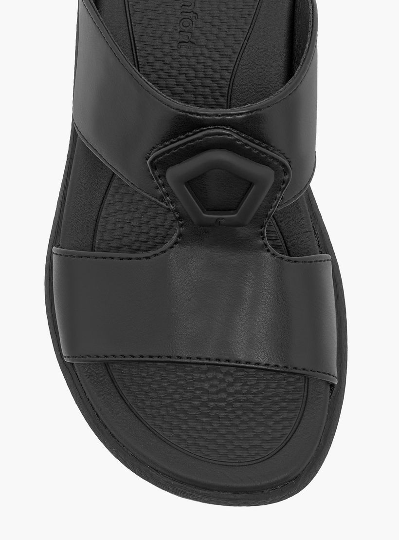 Le Confort Solid Comfort Arabic Sandals with Accent Detail-boys-shoes-sandals-image-3