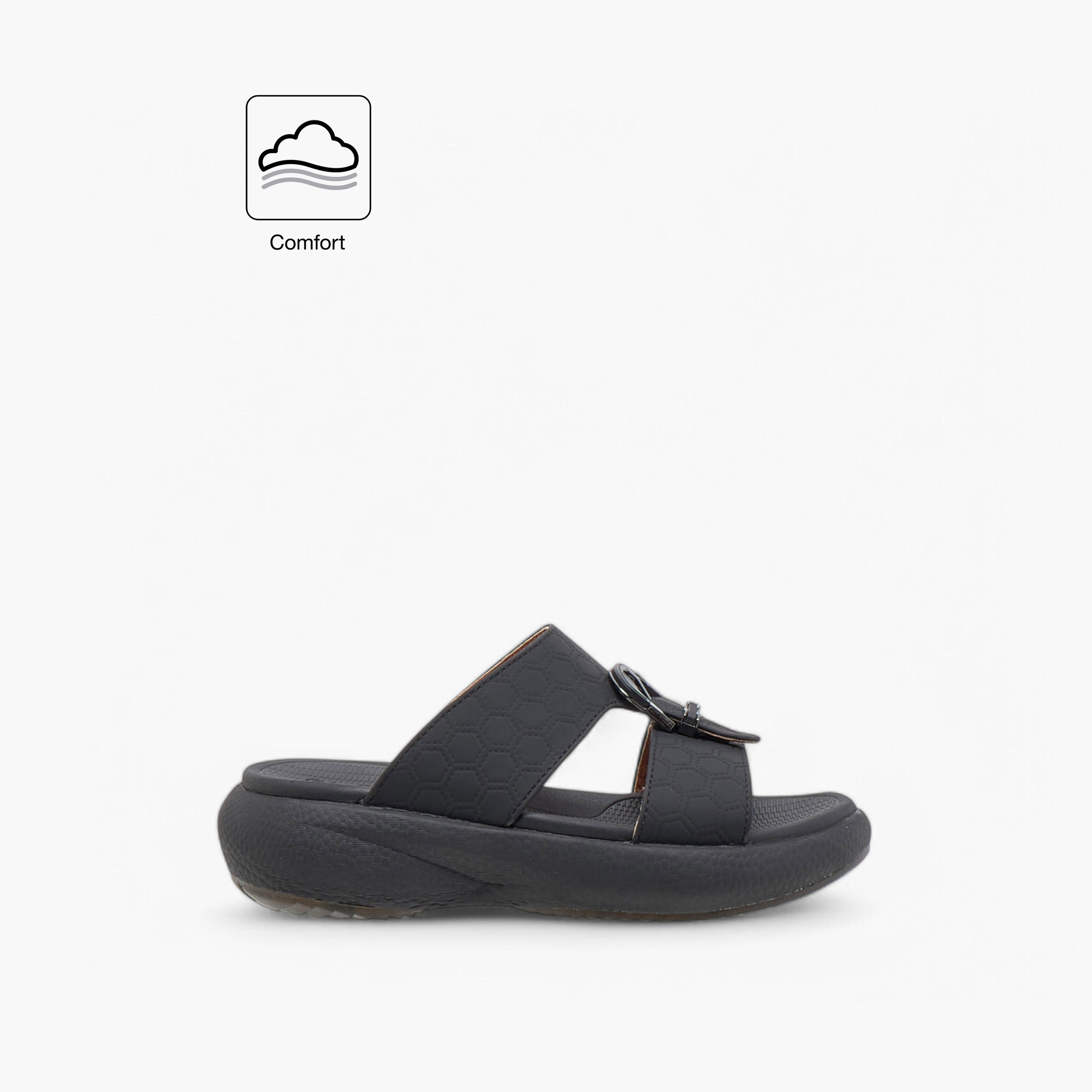 Le Confort Textured Slip-On Comfort Arabic Sandal-boys-shoes-sandals-image-7