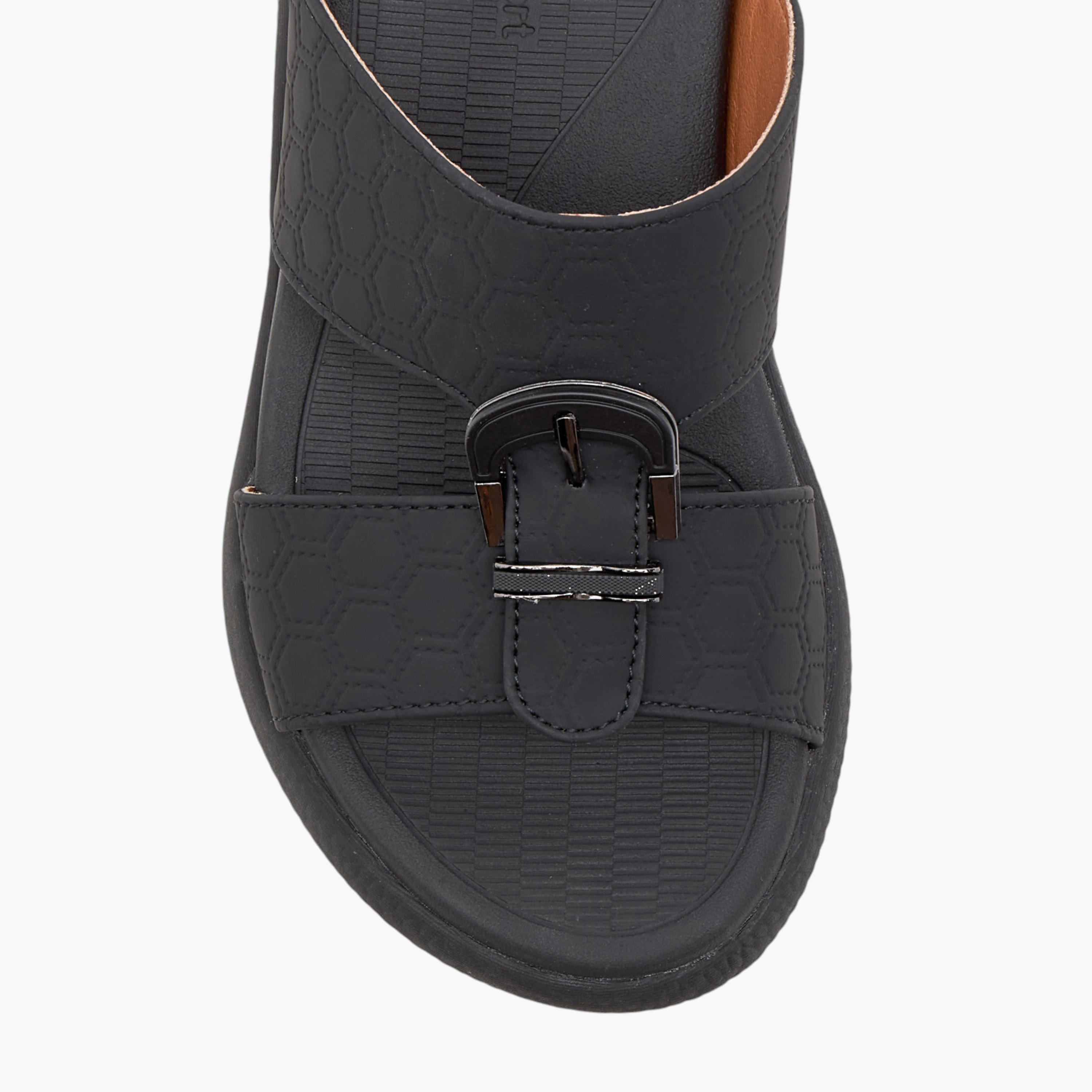 Le Confort Textured Slip-On Comfort Arabic Sandal-boys-shoes-sandals-image-8