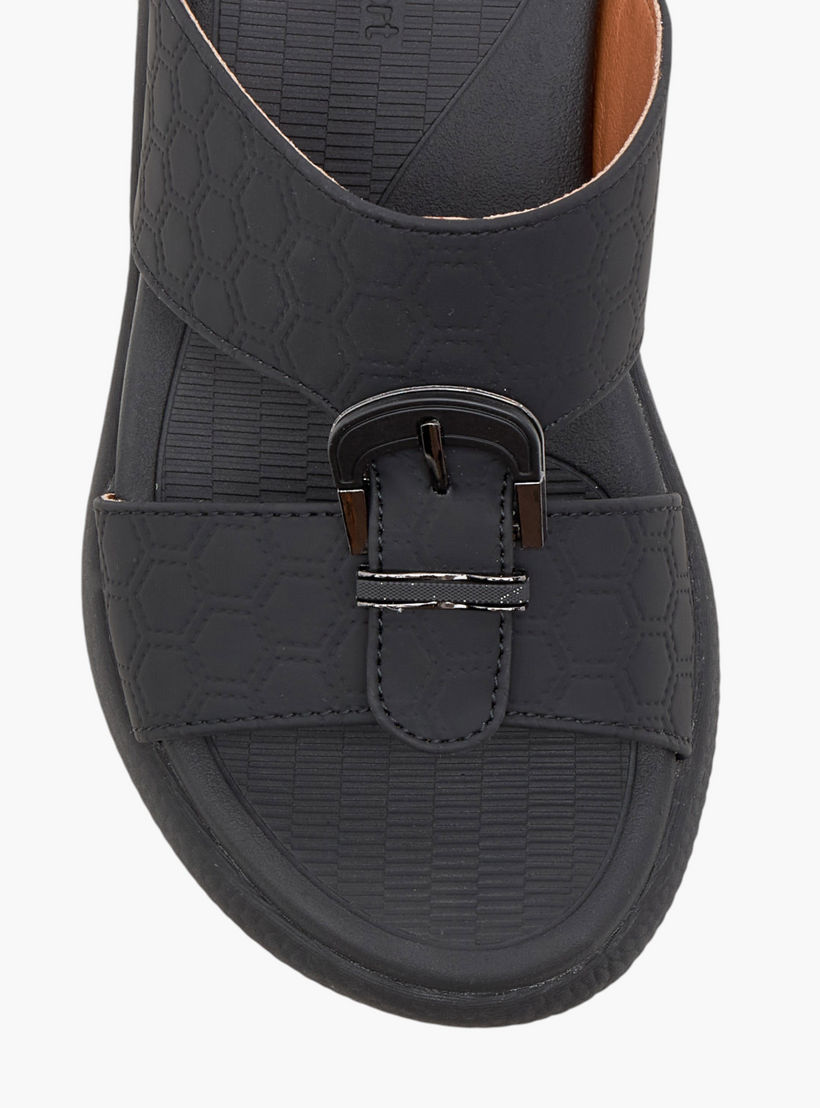 Le Confort Textured Slip-On Comfort Arabic Sandal-boys-shoes-sandals-image-3