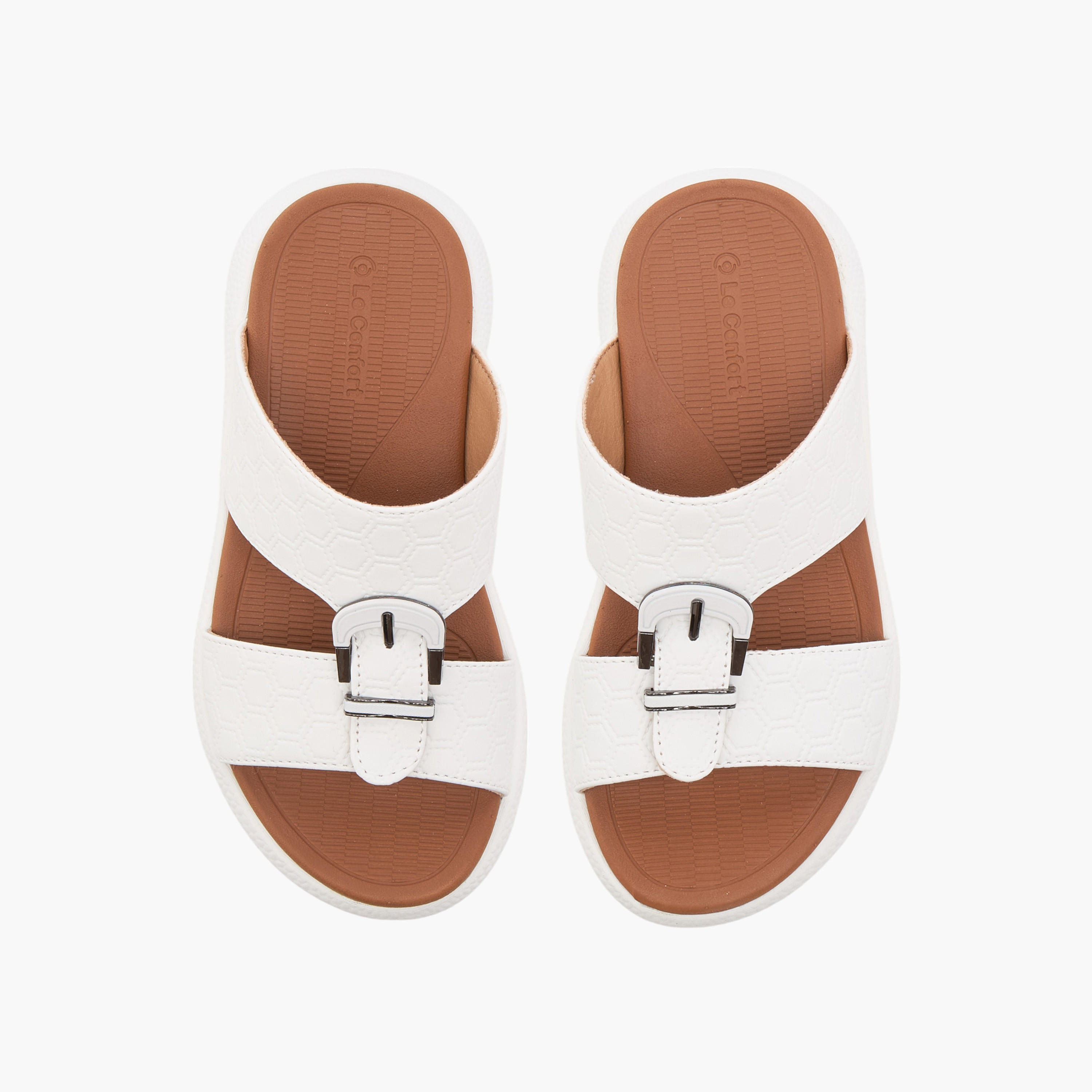 Le Confort Textured Slip-On Comfort Arabic Sandal-boys-shoes-sandals-image-1