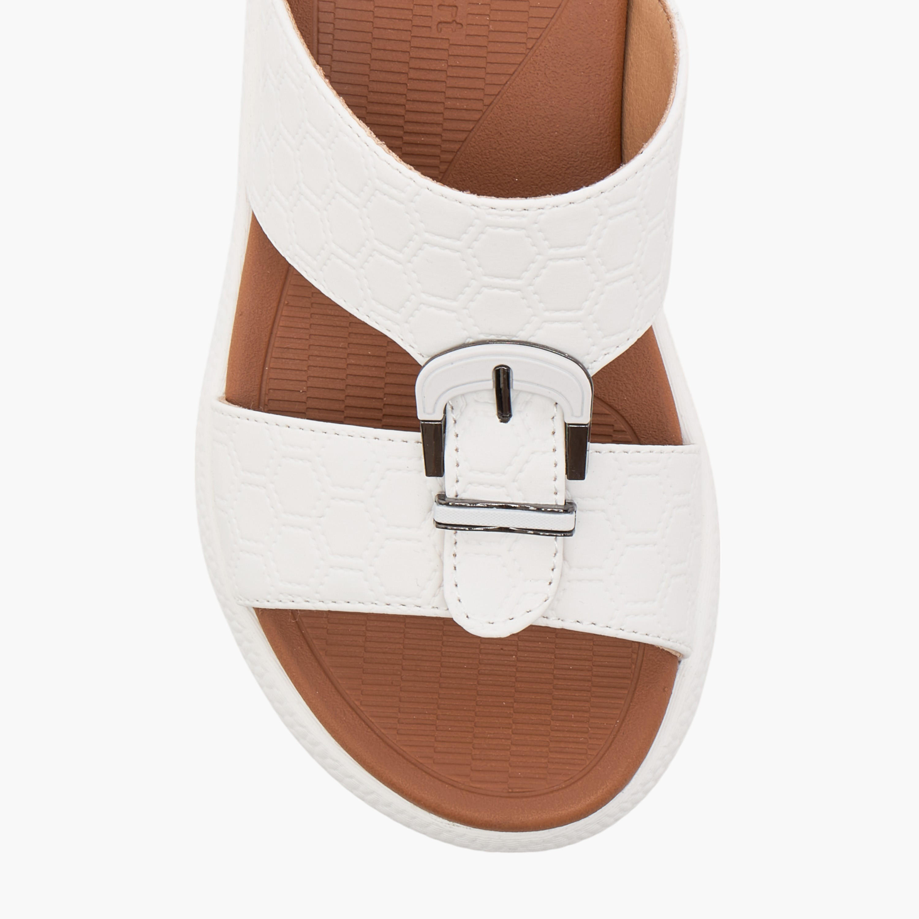 Le Confort Textured Slip-On Comfort Arabic Sandal-boys-shoes-sandals-image-3