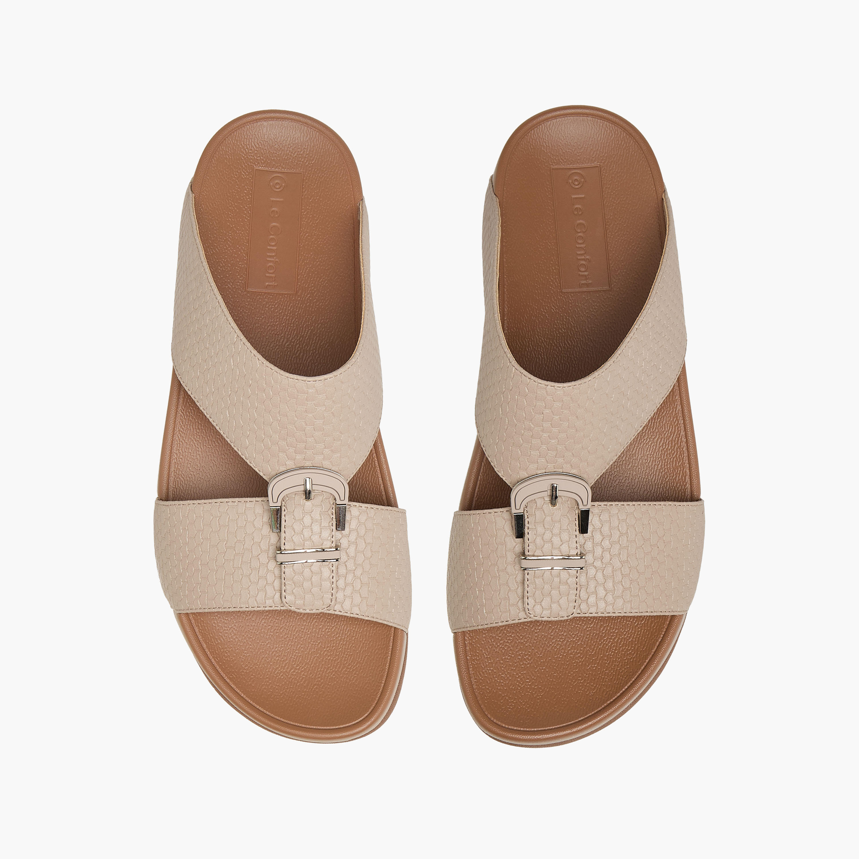 Le Confort Mens Buckle Accent Comfort Sandals-men-shoes-sandals-image-1