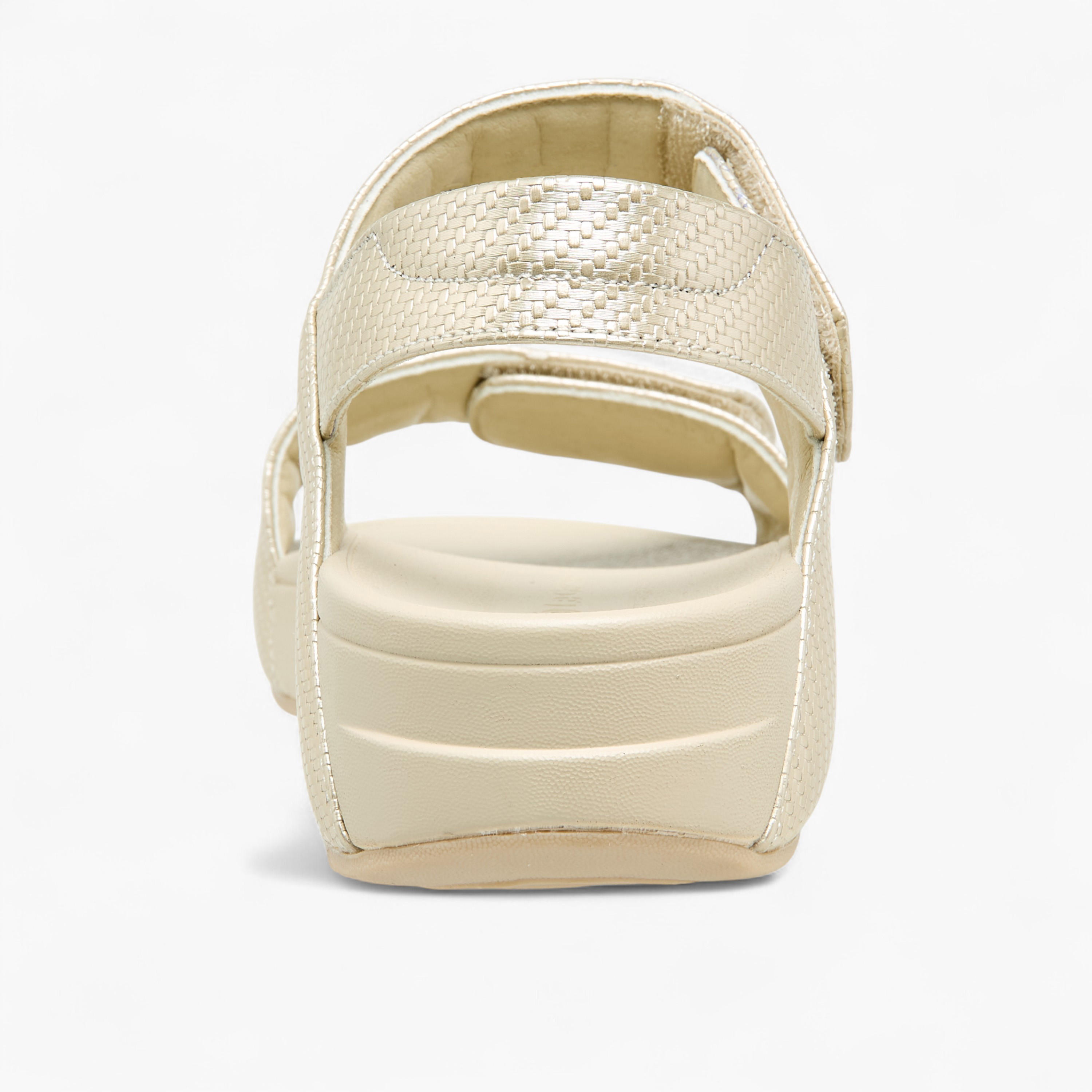 Le Confort Women Textured Hook and Loop Strap Sandals-women-shoes-sandals-heeled-image-5