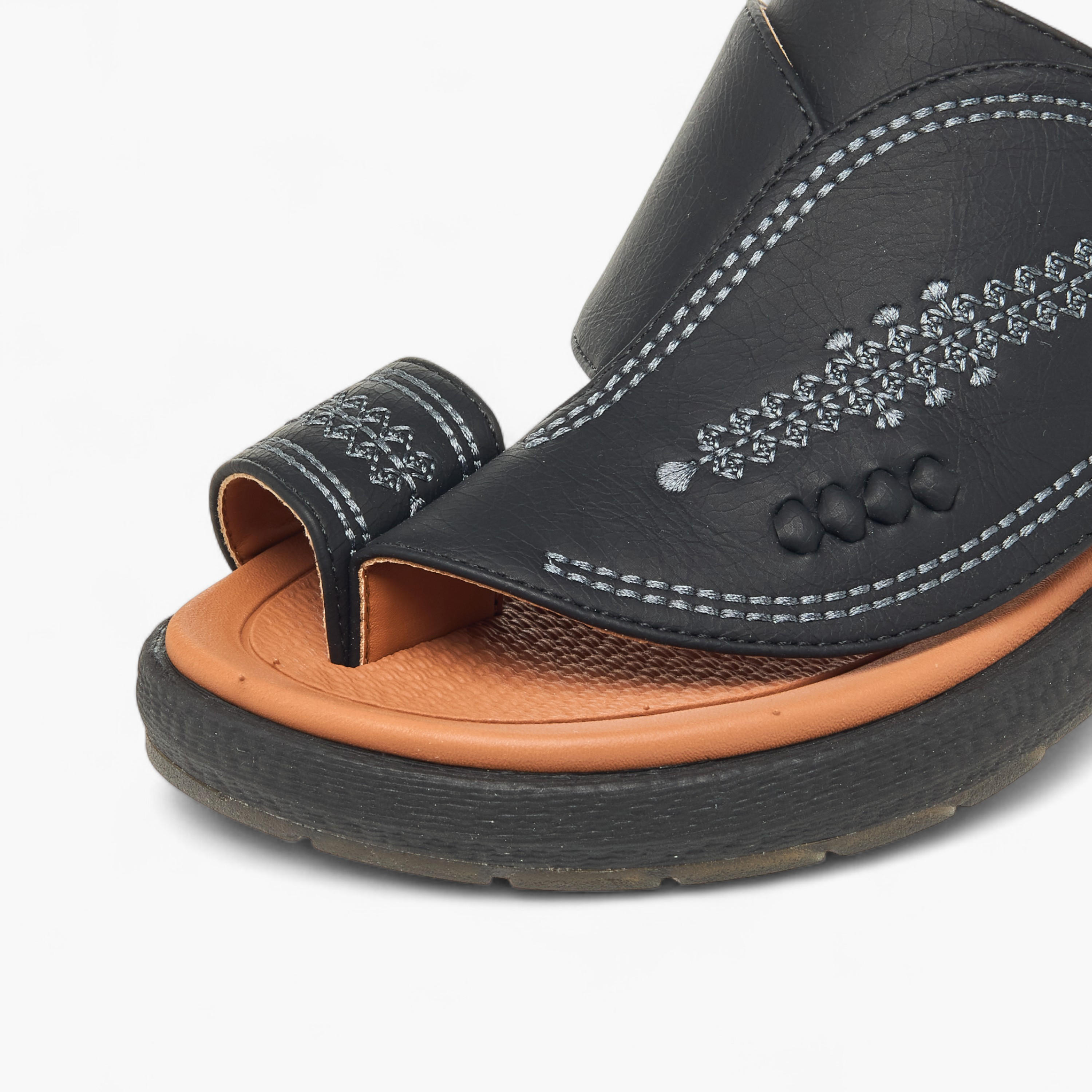 Le Confort Boys Embroidered Arabic Sandals-boys-shoes-sandals-image-4