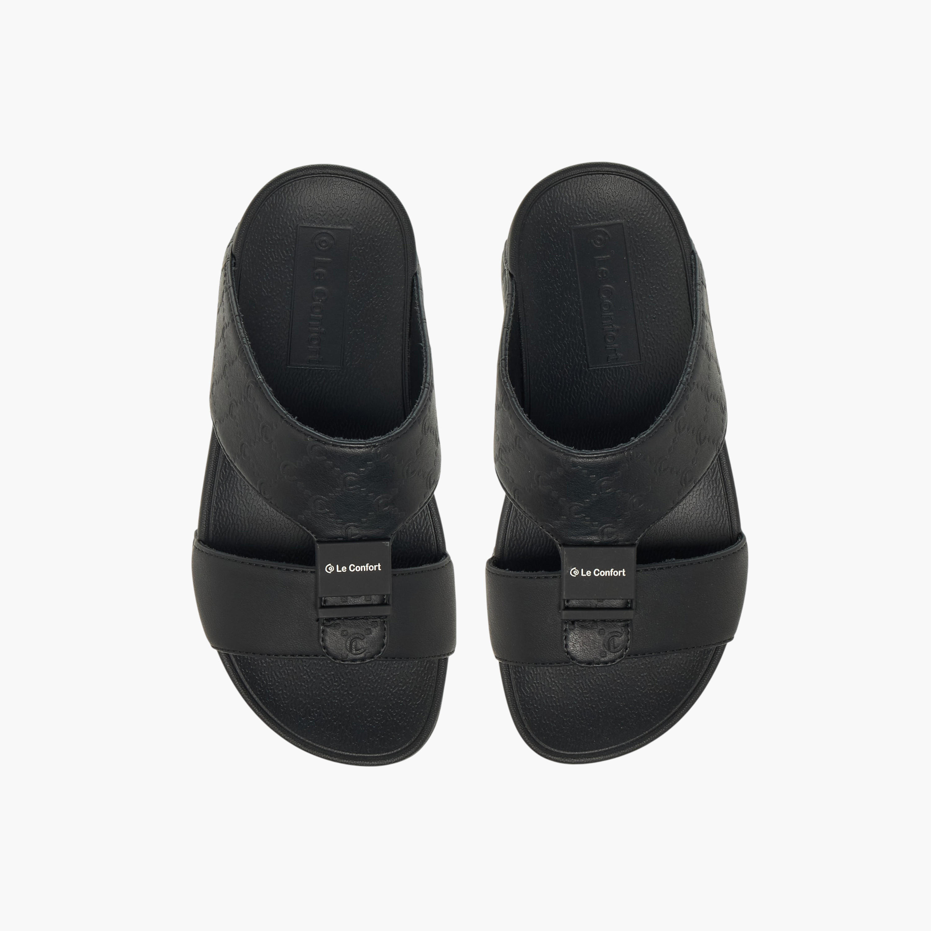 Le Confort Boys Monogram Embossed Arabic Sandals-boys-shoes-sandals-image-1